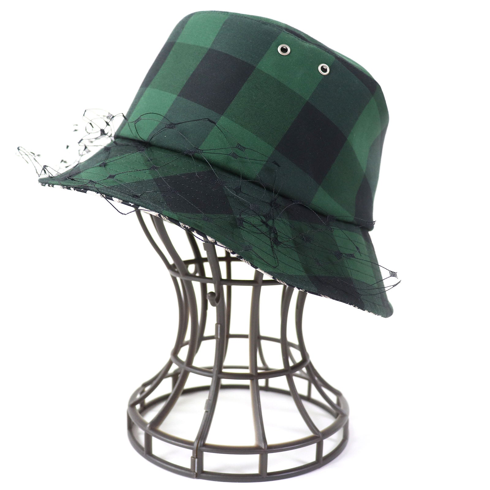 Dior TEDDY-D Bob Hat Trotter Check Bucket