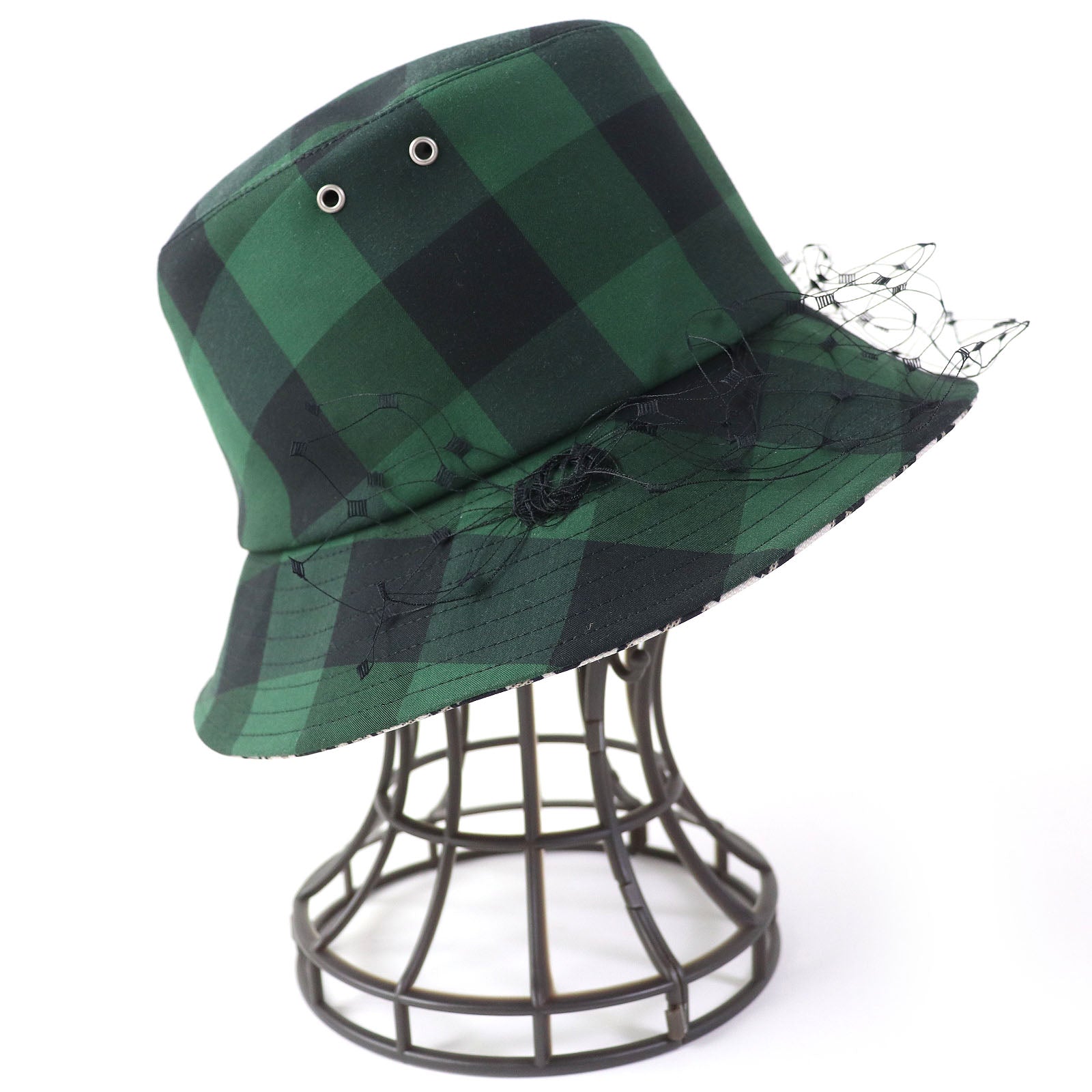 Dior TEDDY-D Bob Hat Trotter Check Bucket