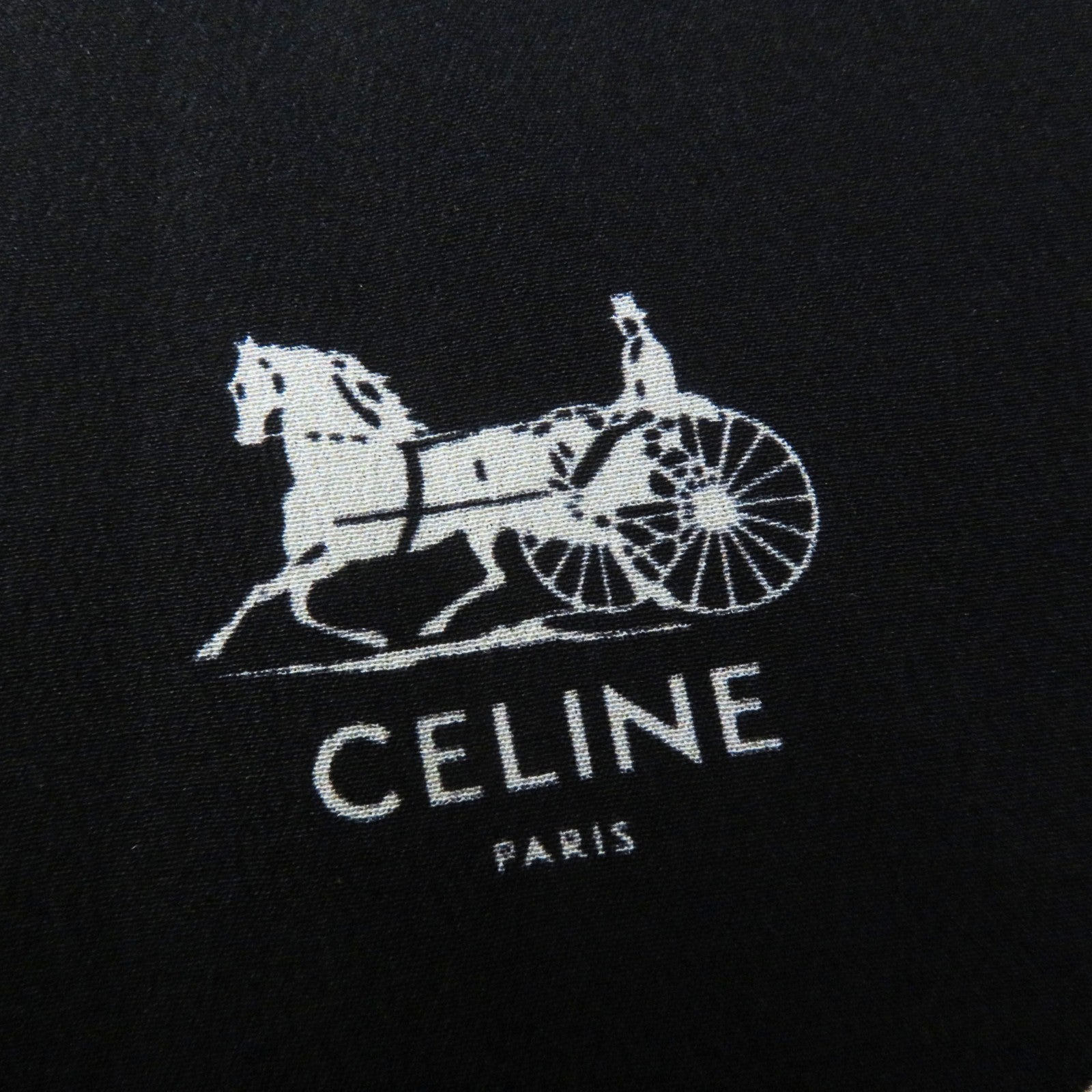 Celine Silk Sulky Long Skirt Black White