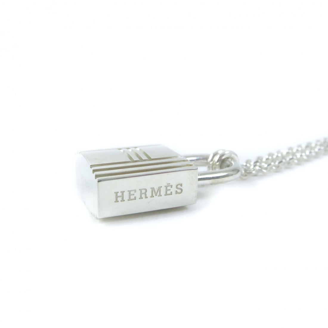 Hermes Cadena Charm Chain Necklace AG925 Silver