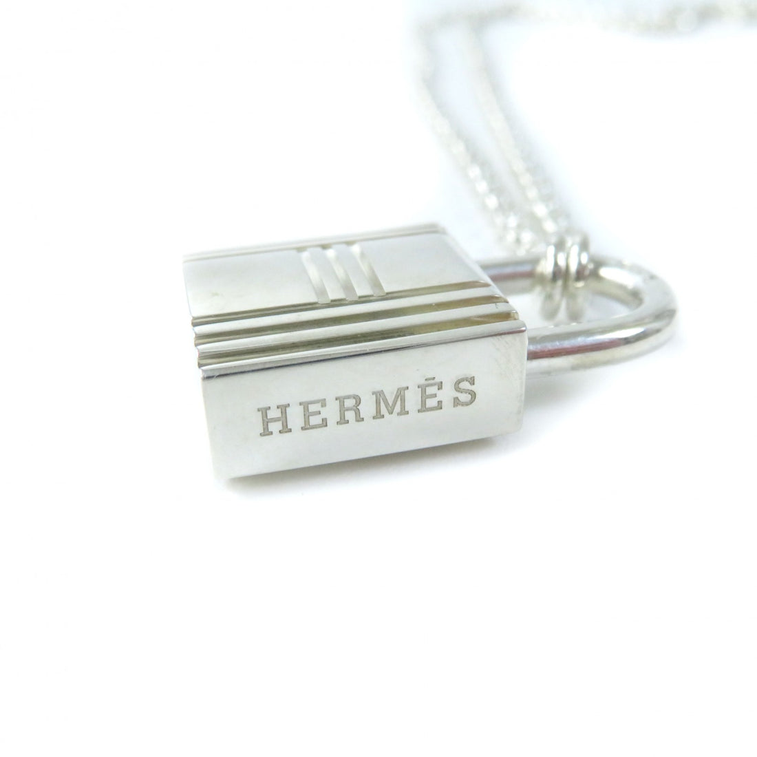 Hermes Cadena Charm Chain Necklace AG925 Silver