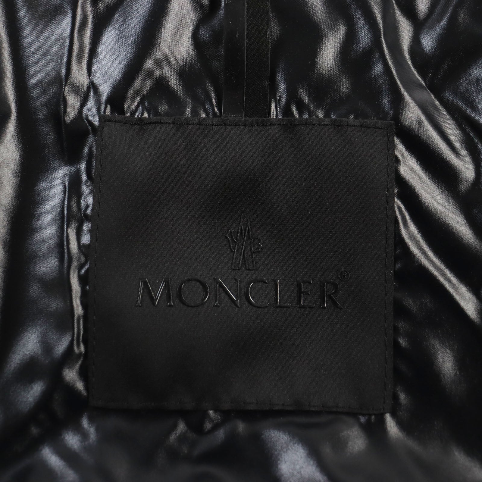 Moncler Timsit Nylon Logo Down Jacket Black