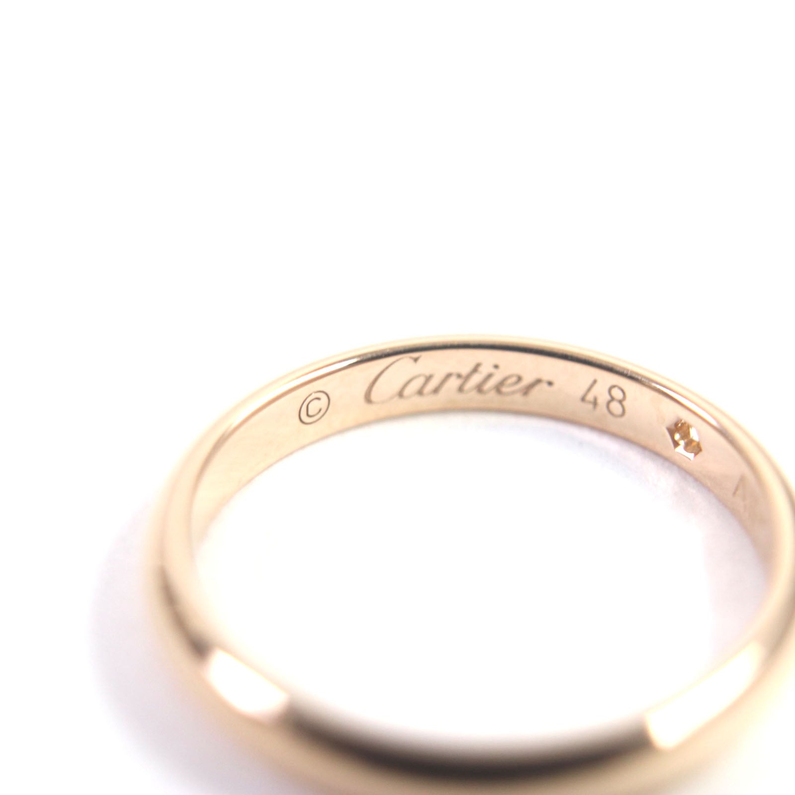 Cartier Diamond Wedding Ring Pink Gold