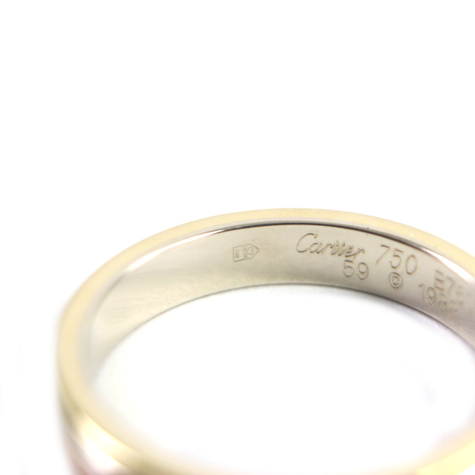 Cartier 750 Three Gold Ring 59