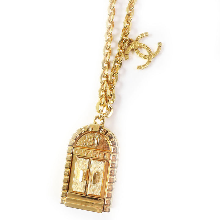 Chanel COCO Mark Long Necklace Gold