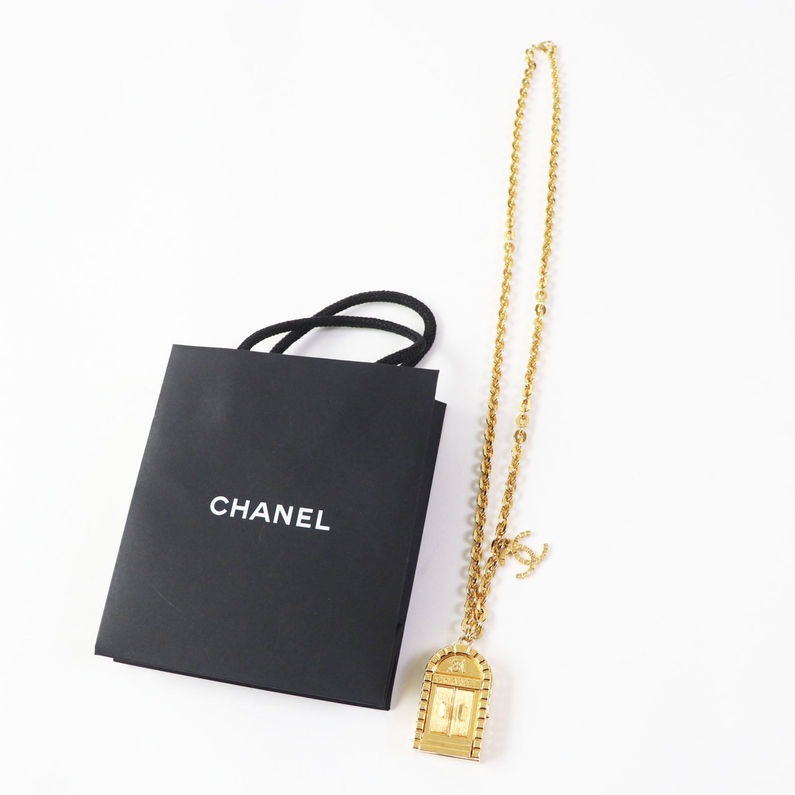 Chanel COCO Mark Long Necklace Gold