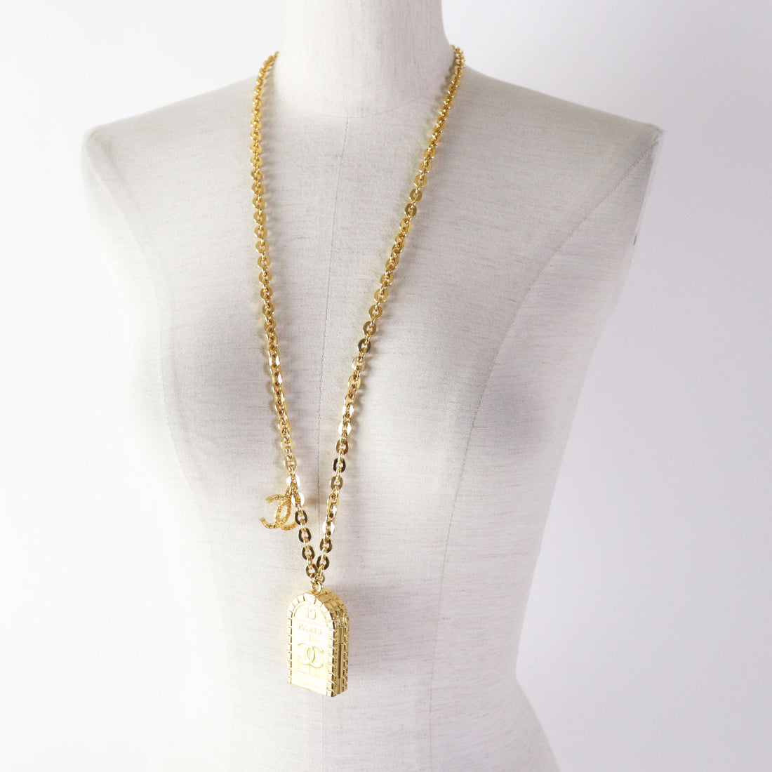 Chanel COCO Mark Long Necklace Gold