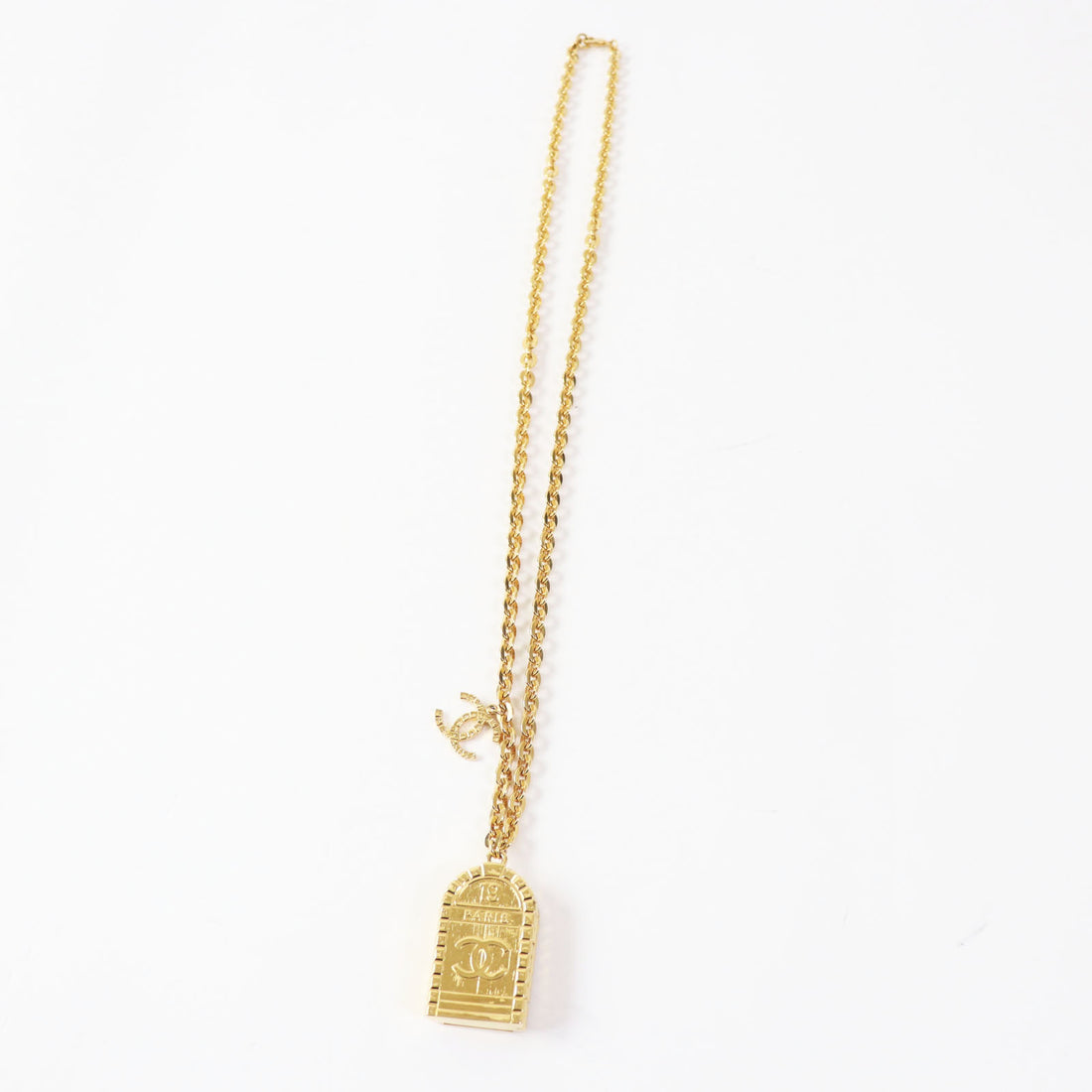 Chanel COCO Mark Long Necklace Gold