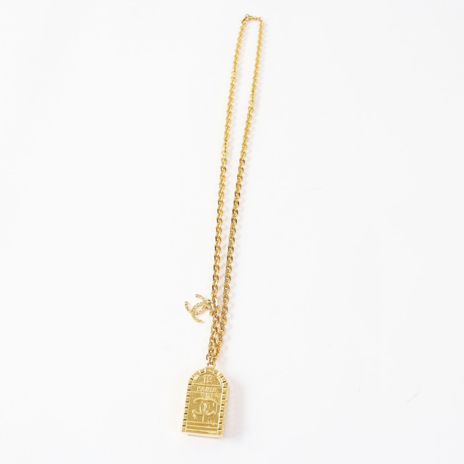 Chanel COCO Mark Long Necklace Gold