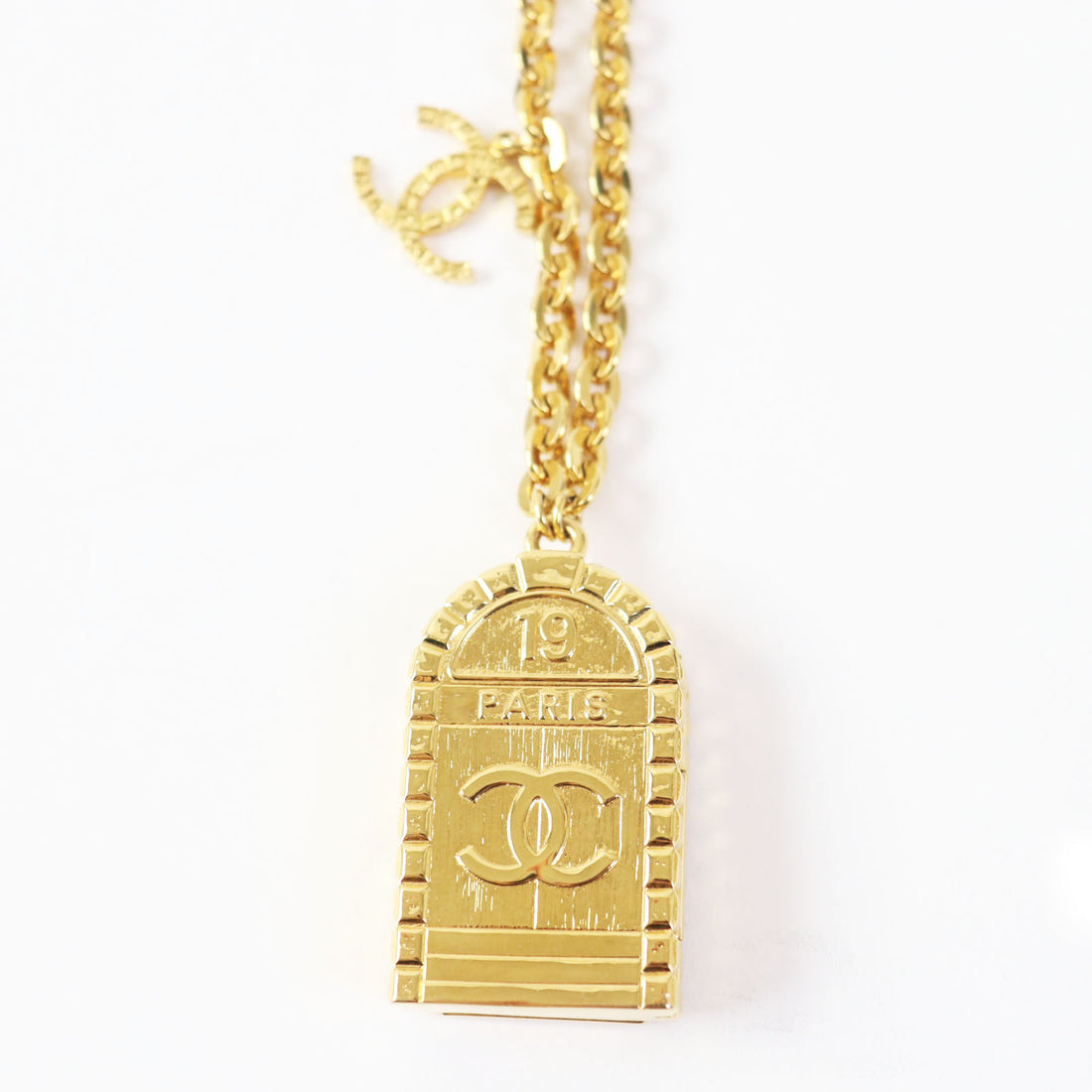 Chanel COCO Mark Long Necklace Gold