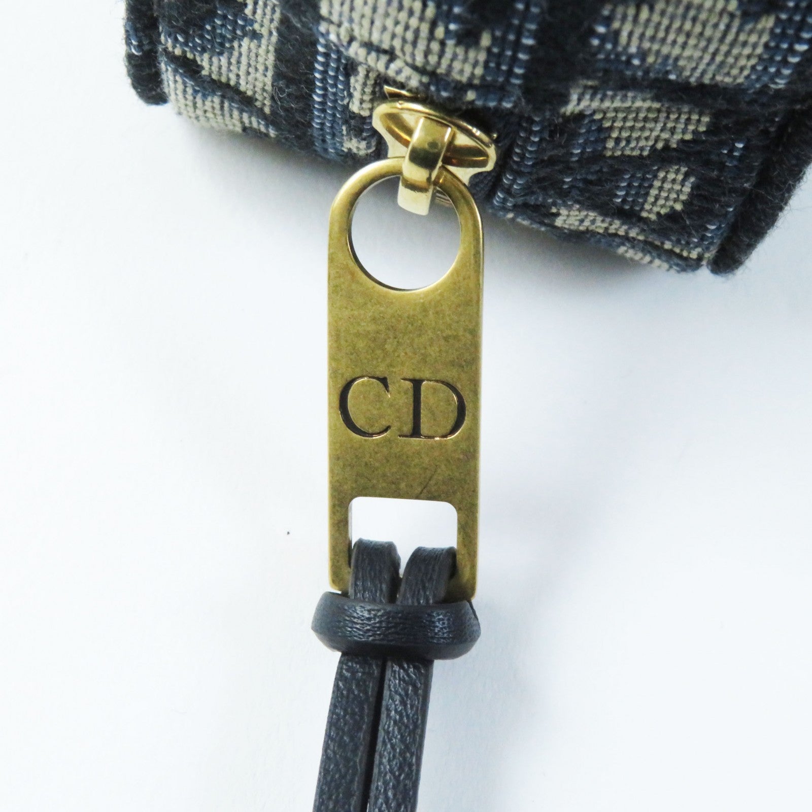 Dior Oblique Canvas Leather Belt Bag Navy