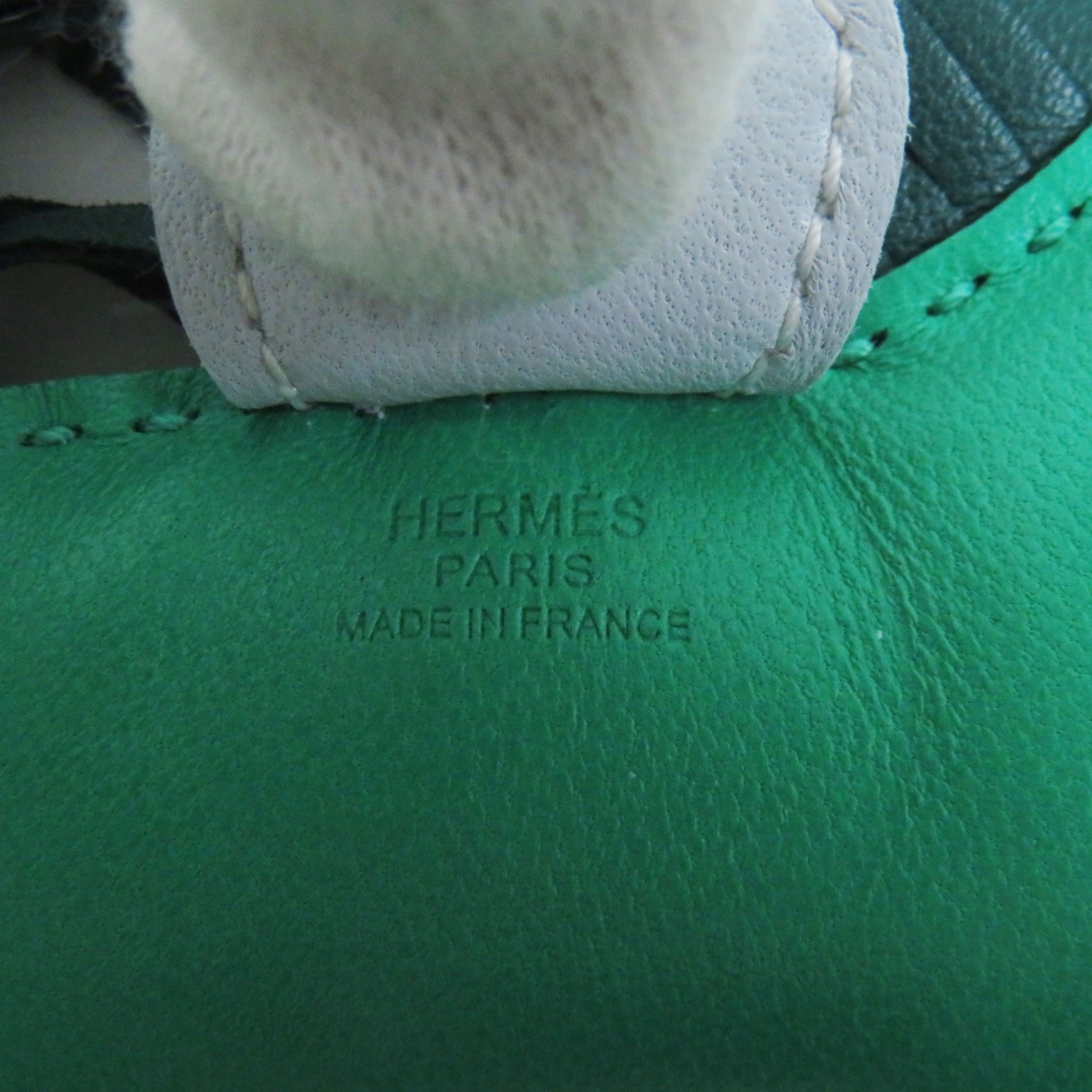 HERMES Rodeo Charm PM Mint Malachite Blue