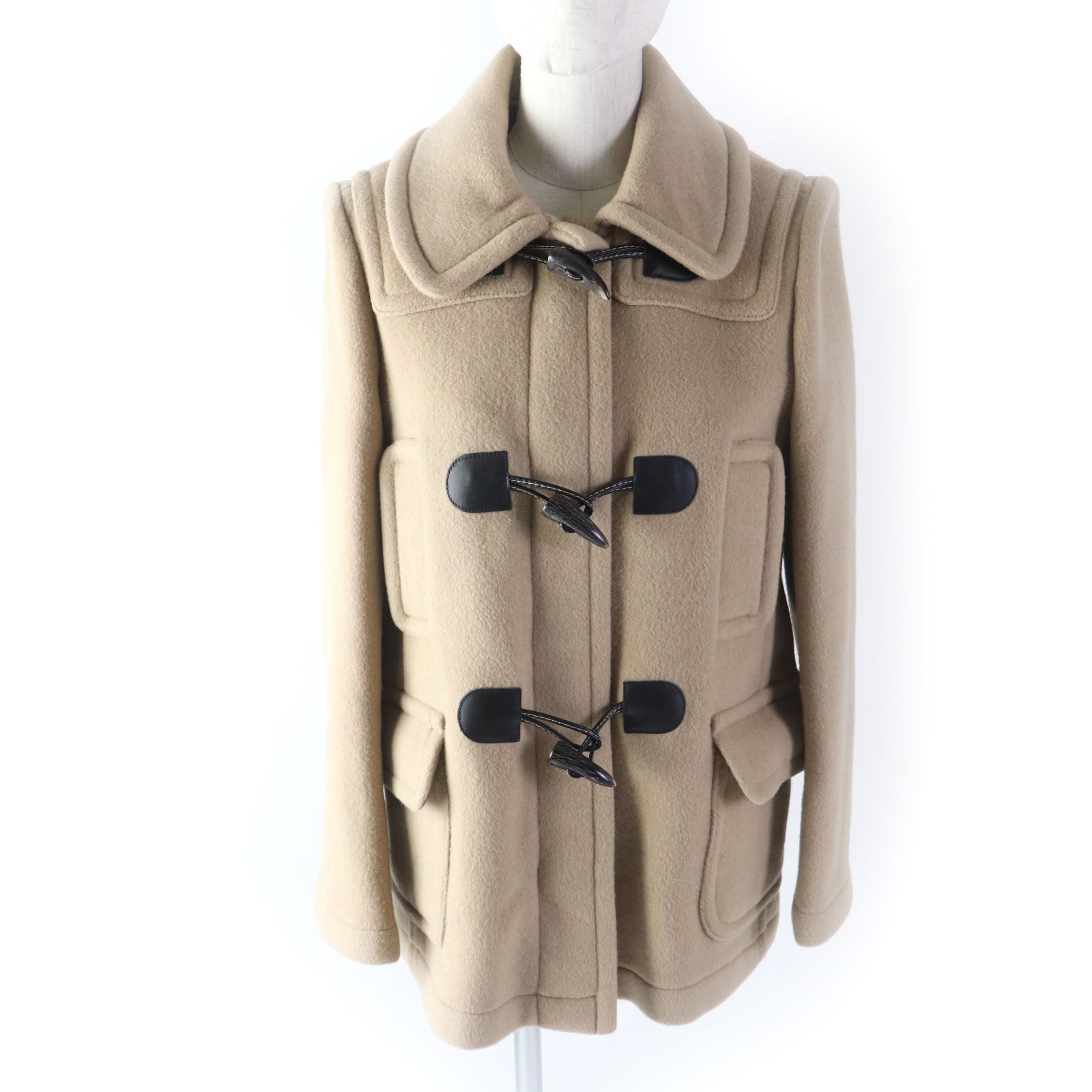 Burberry Wool Duffel Coat Beige Women