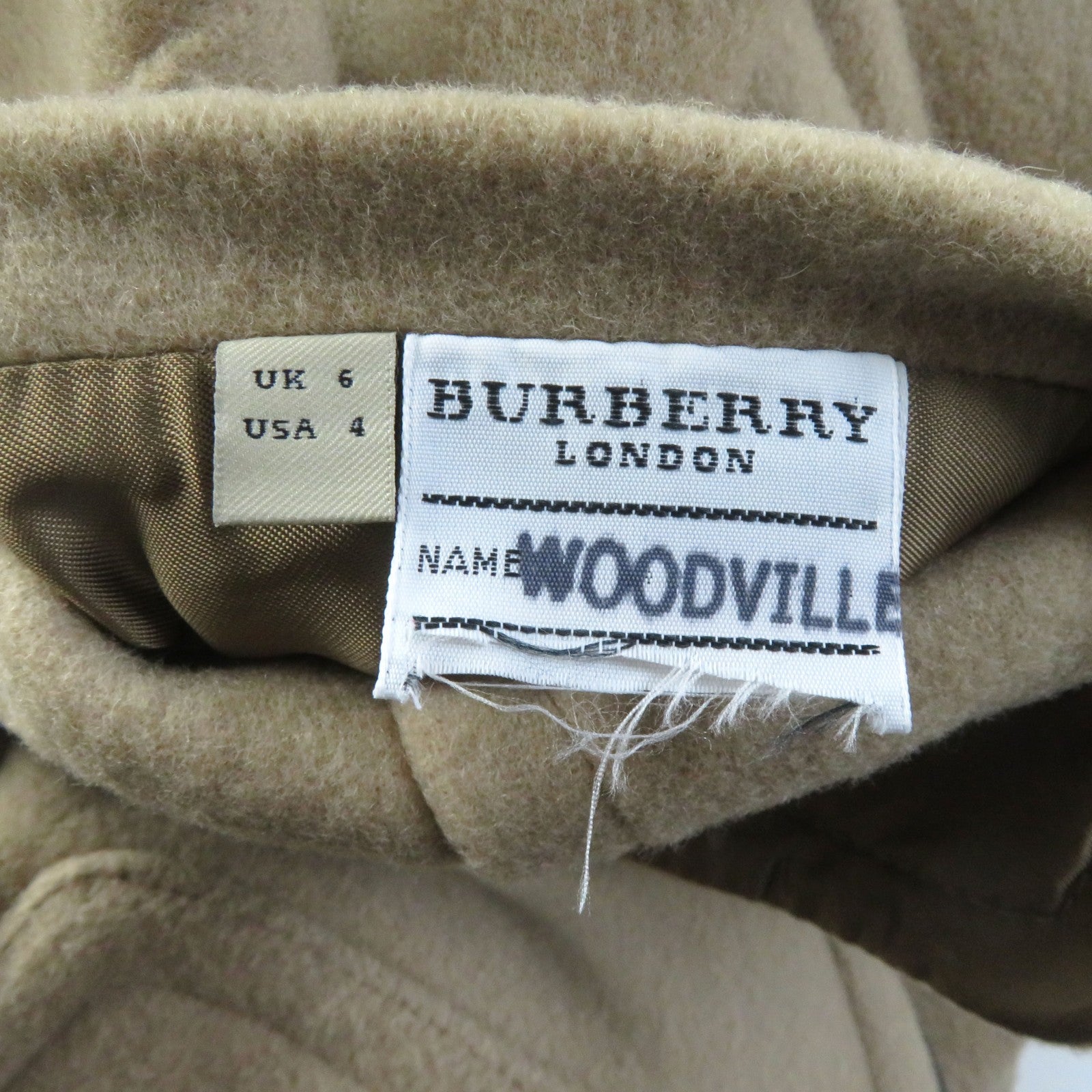 Burberry Wool Duffel Coat Beige Women