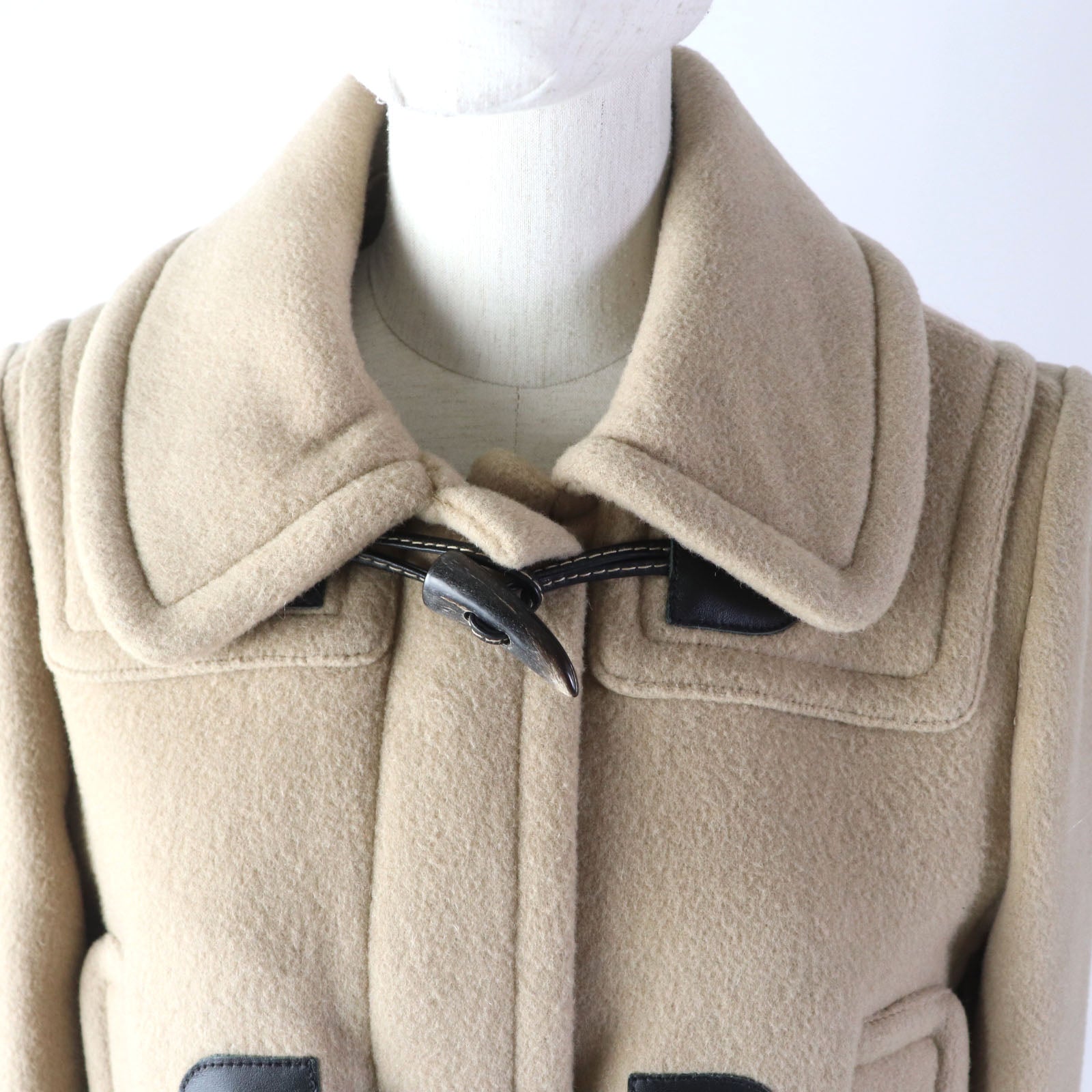 Burberry Wool Duffel Coat Beige Women