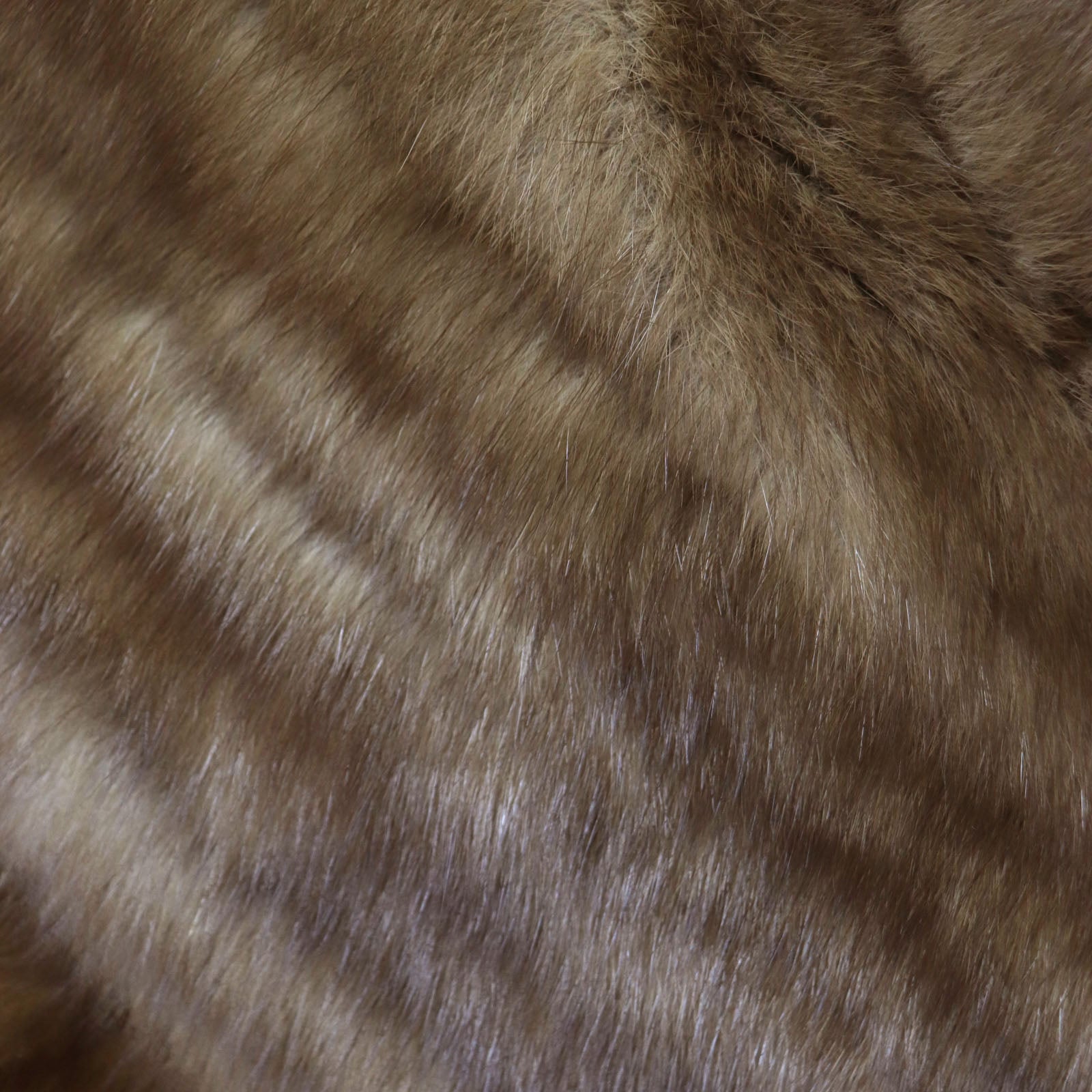 Russian Sable Fur Shawl with Tassel Brown