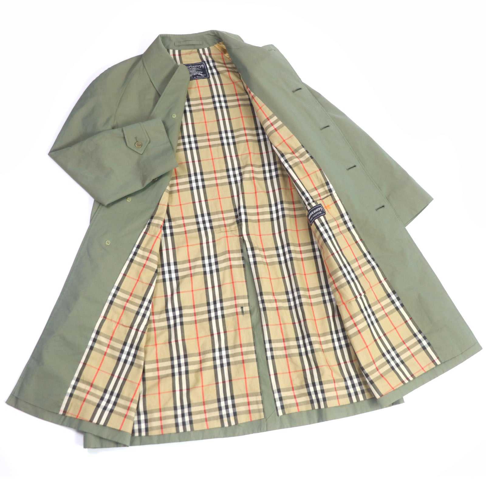 Burberry Vintage Cotton Nova Check Coat M/79A