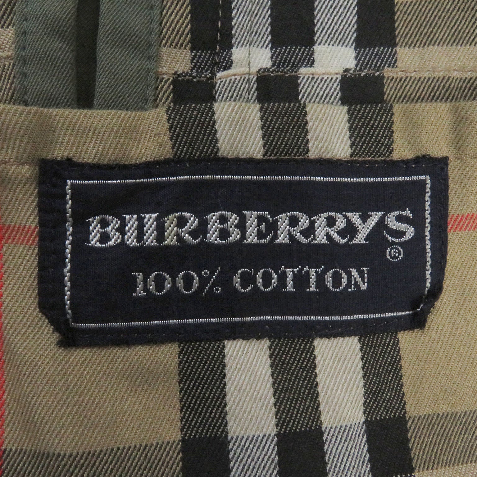 Burberry Vintage Cotton Nova Check Coat M/79A