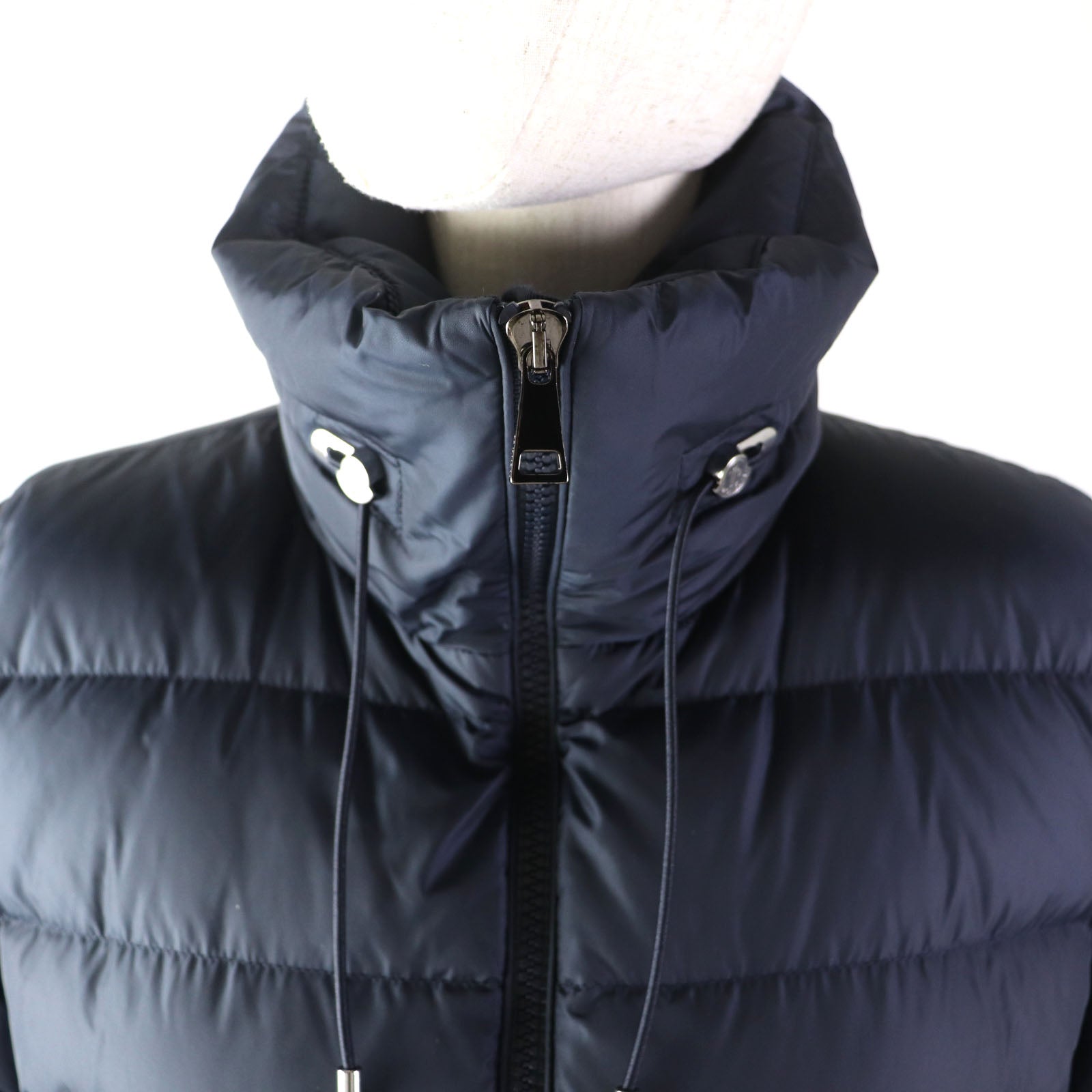 Moncler MARQUER Nylon Down Jacket Navy Women