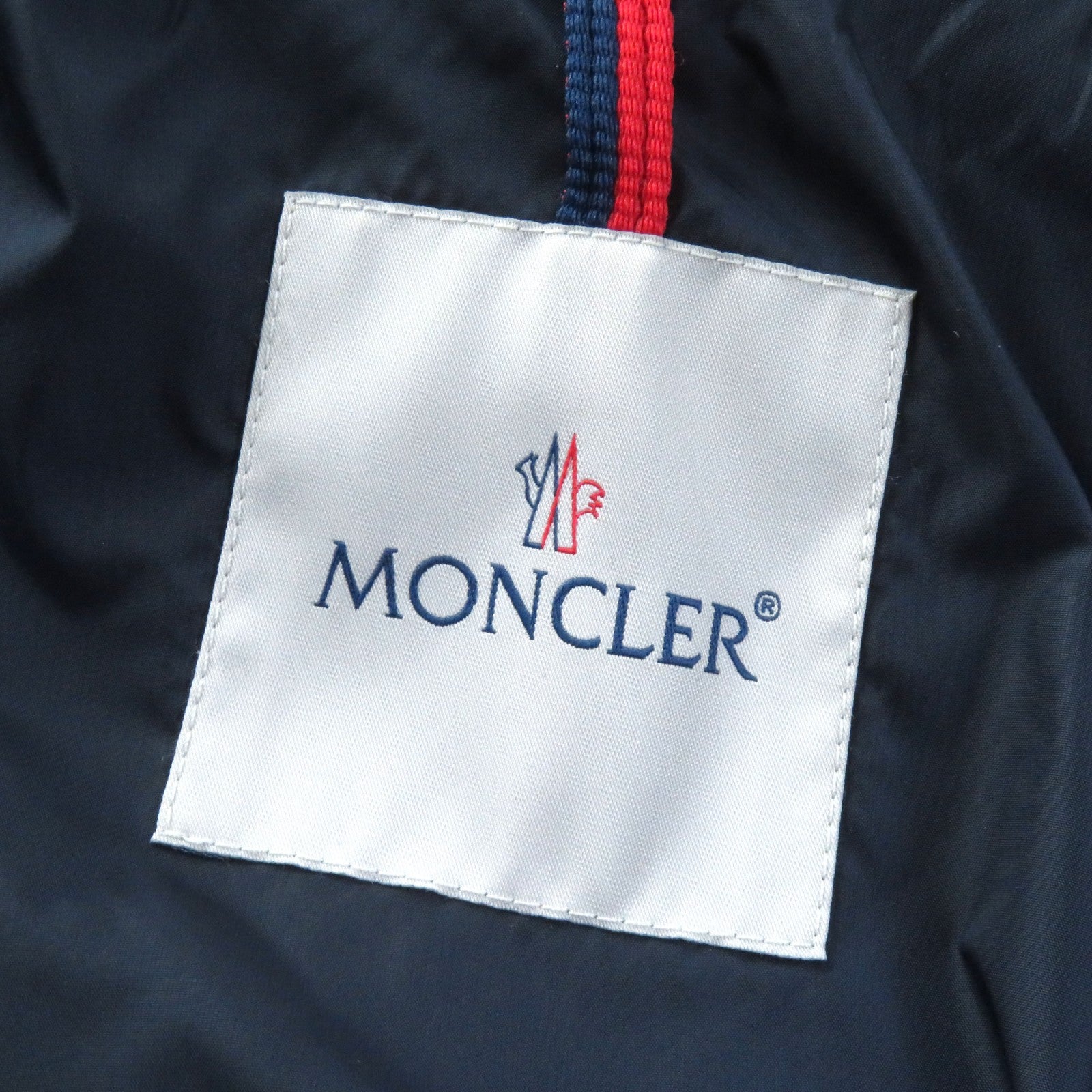 Moncler MARQUER Nylon Down Jacket Navy Women