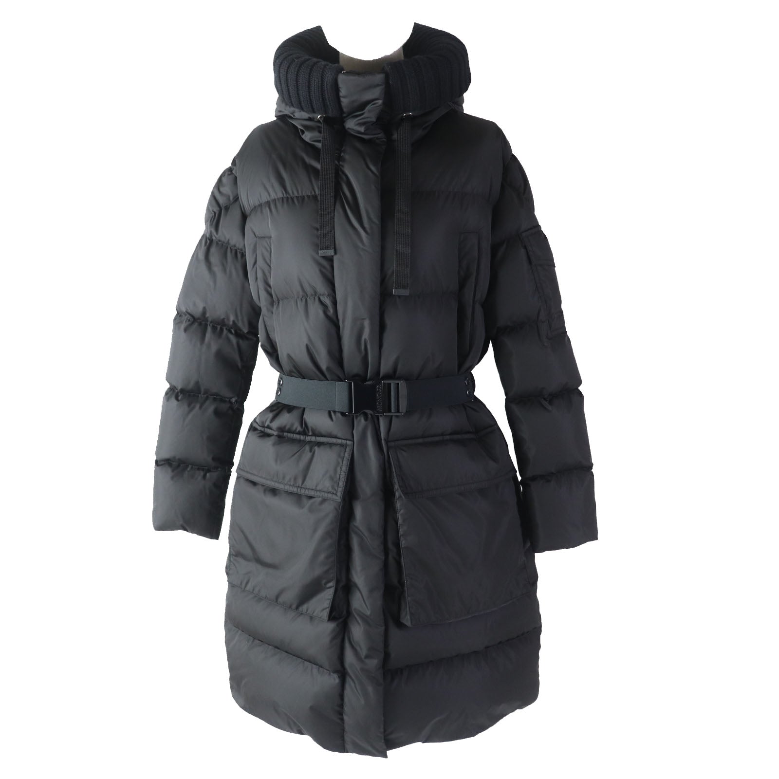 Moncler CHALAIN Nylon Down Coat Black Women