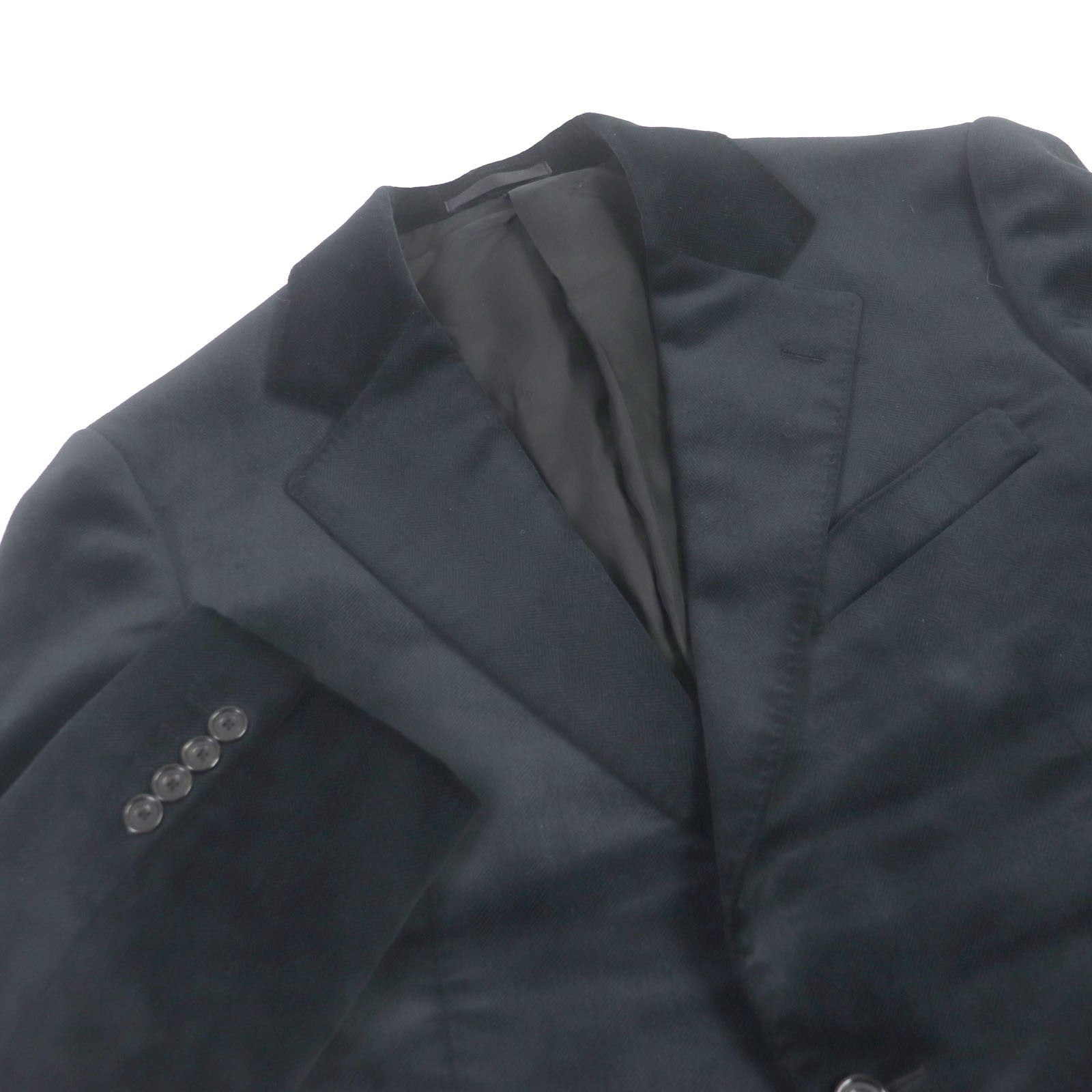 Burberry Cotton Silk Velour Jacket Black