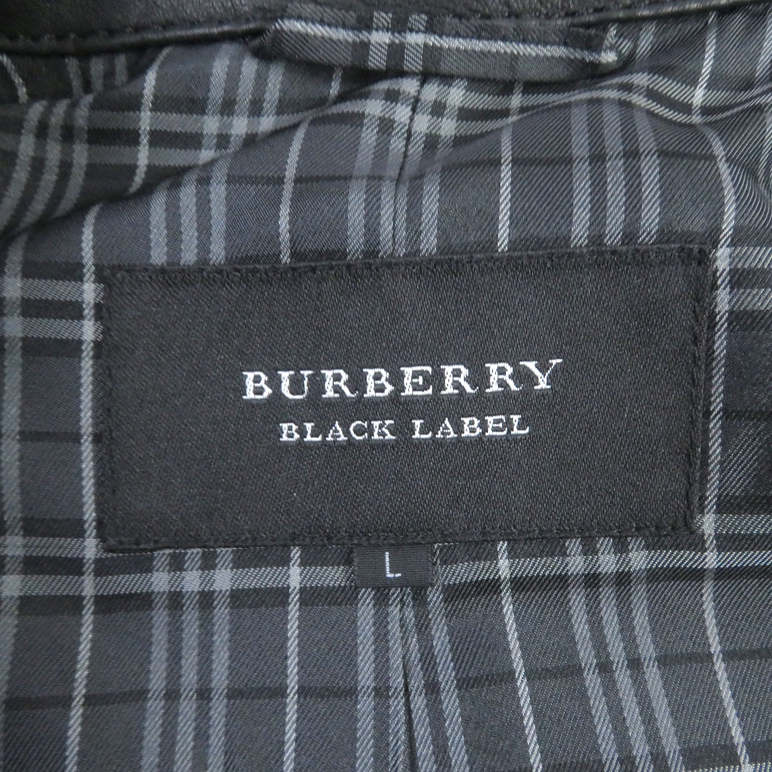 Burberry Lamb Leather Riders Jacket Black L