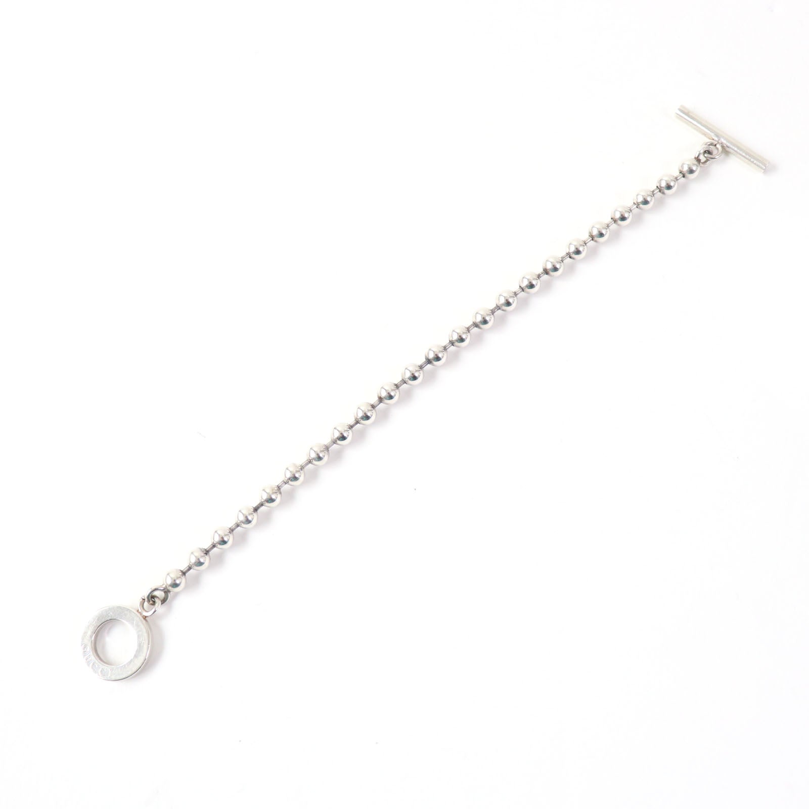 Gucci AG925 Silver Ball Chain Bracelet