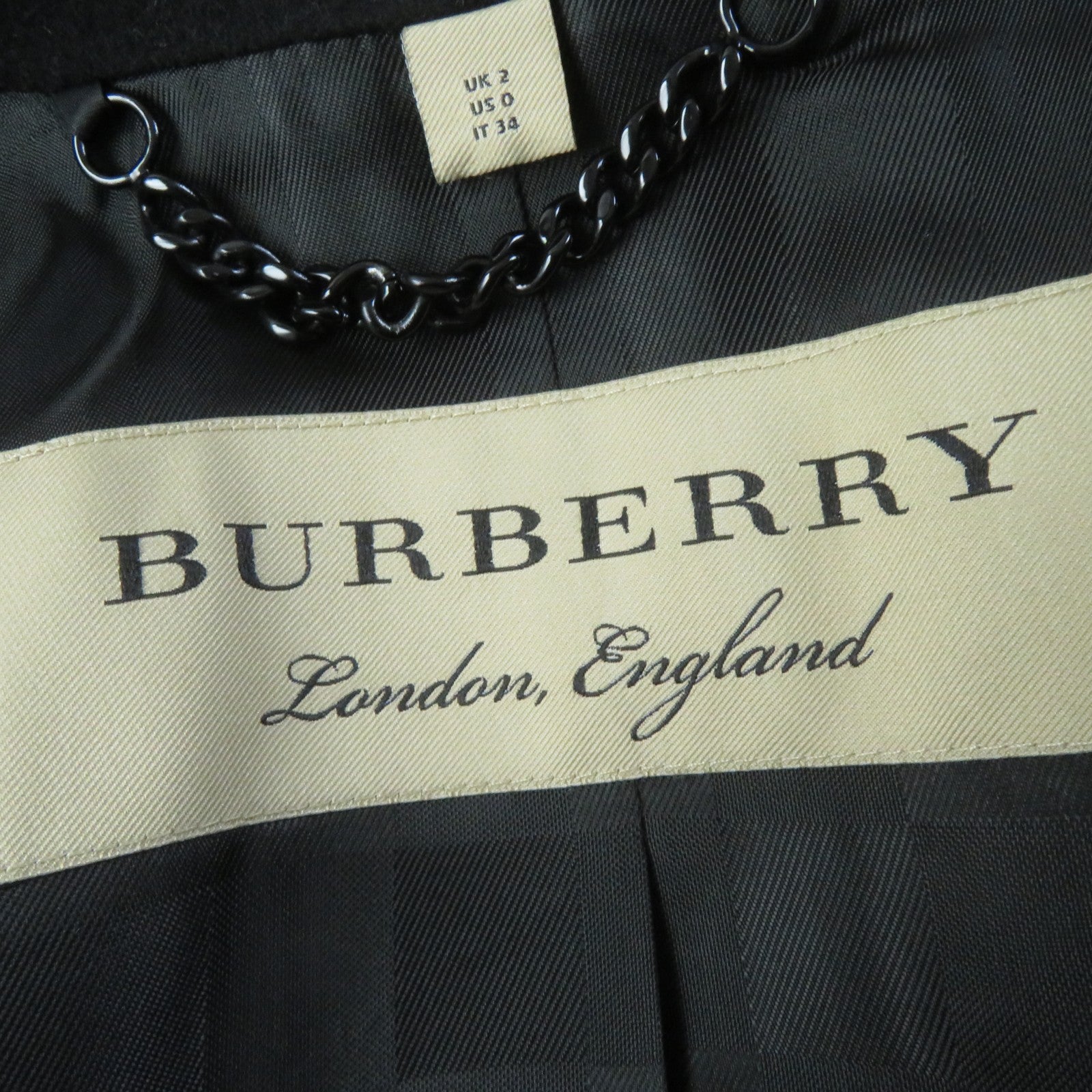 Burberry Wool Cashmere Check Trench Coat Women