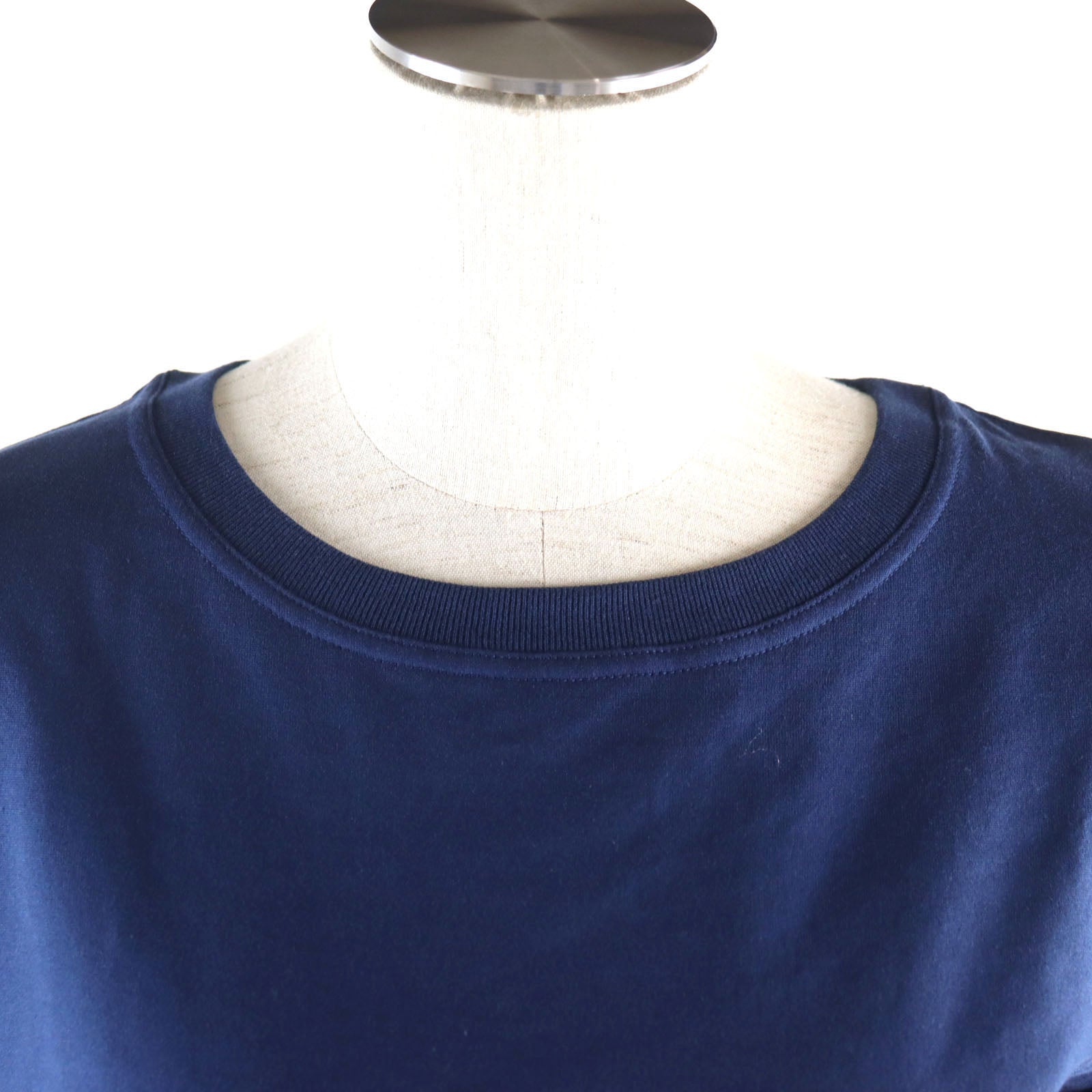 Hermes Cotton Crew Neck Pocket T-Shirt Blue