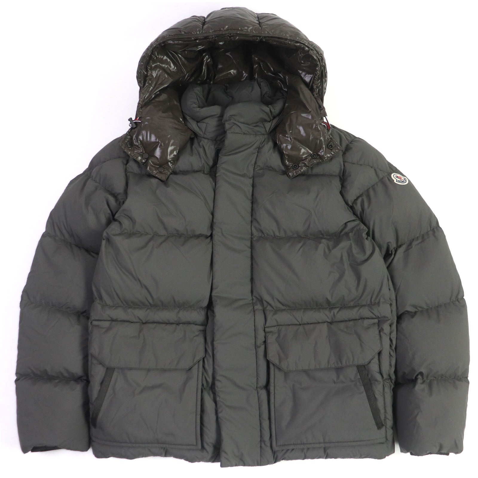 Moncler GLACIER Nylon Down Jacket Khaki