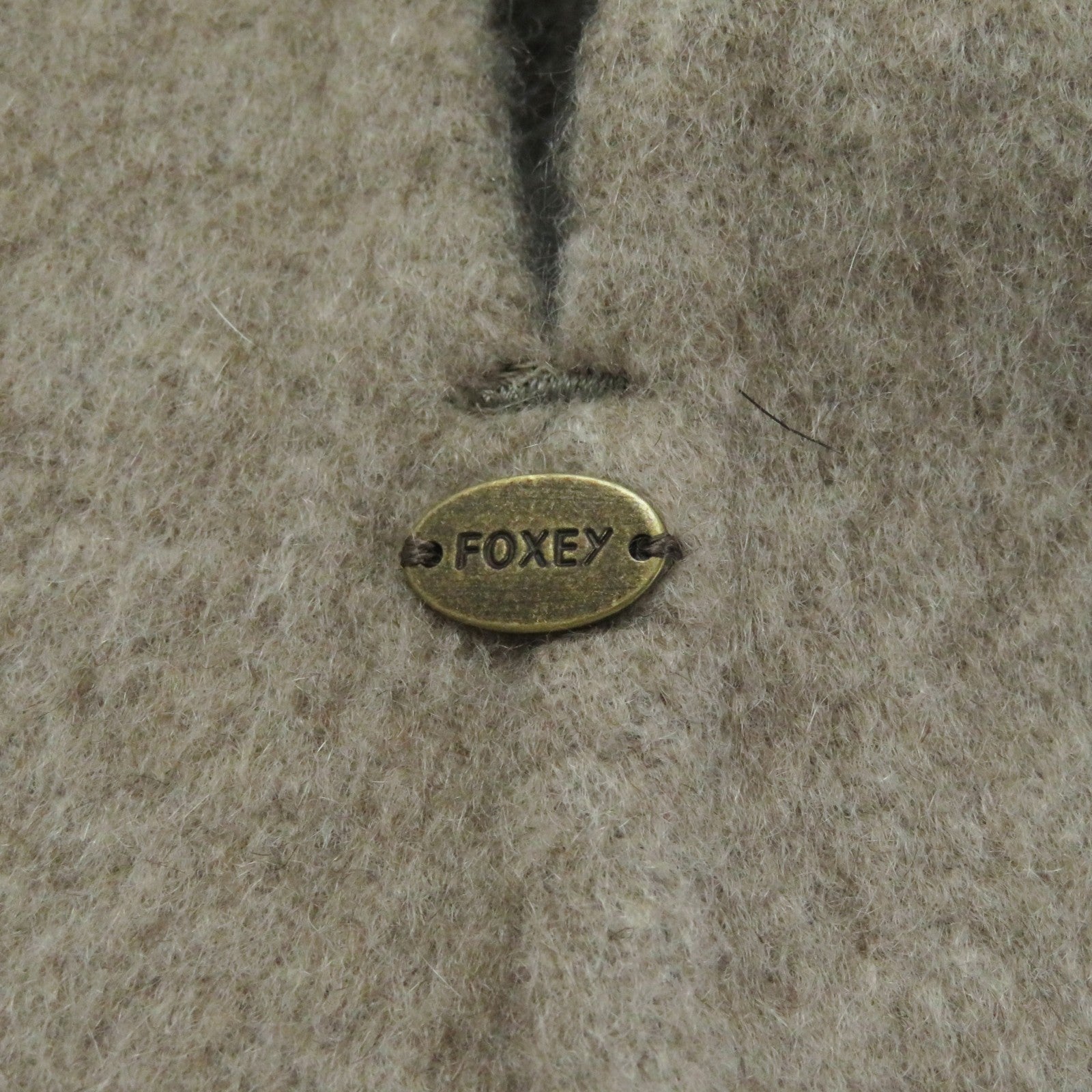 FOXEY Cashmere Reversible Cape Coat Brown