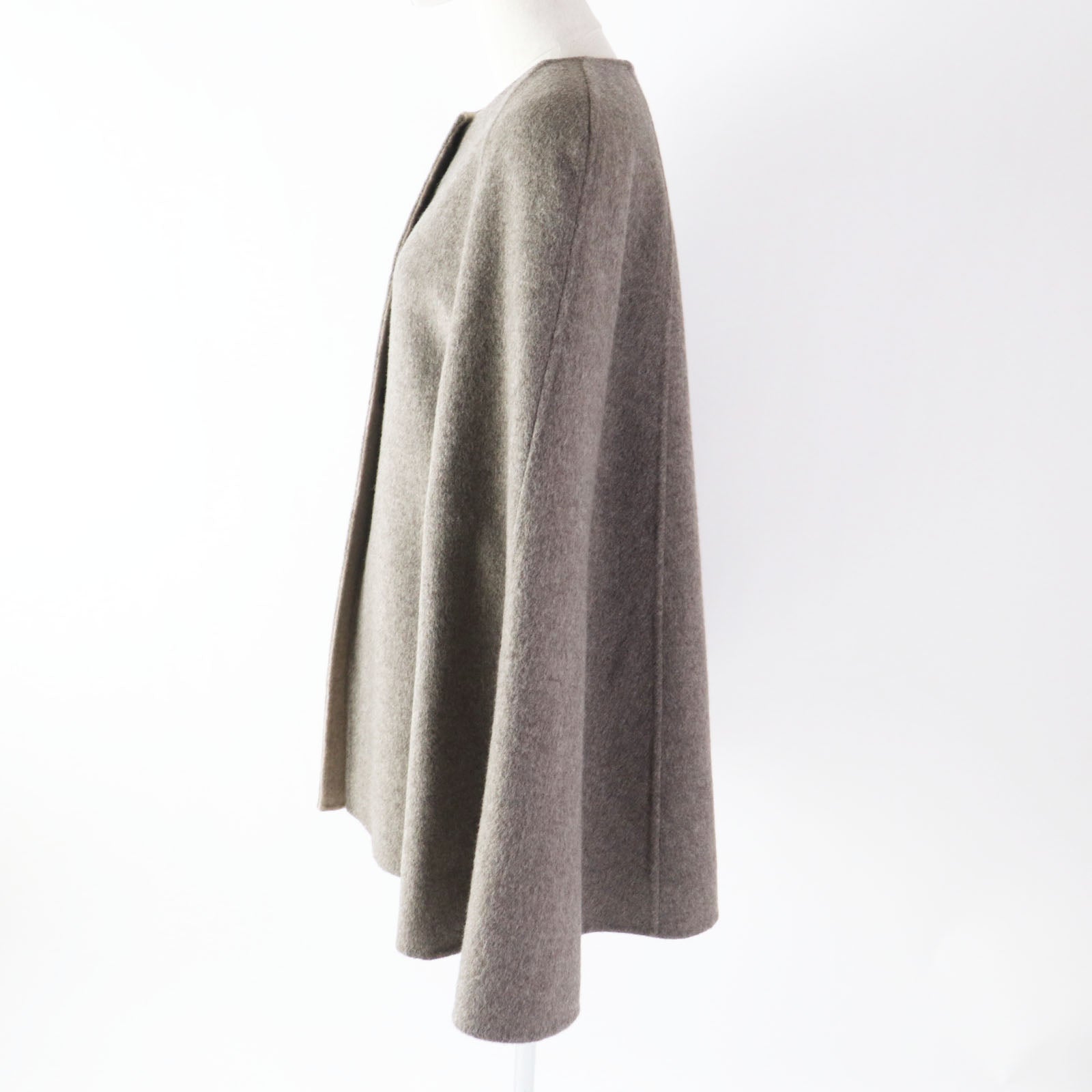 FOXEY Cashmere Reversible Cape Coat Brown