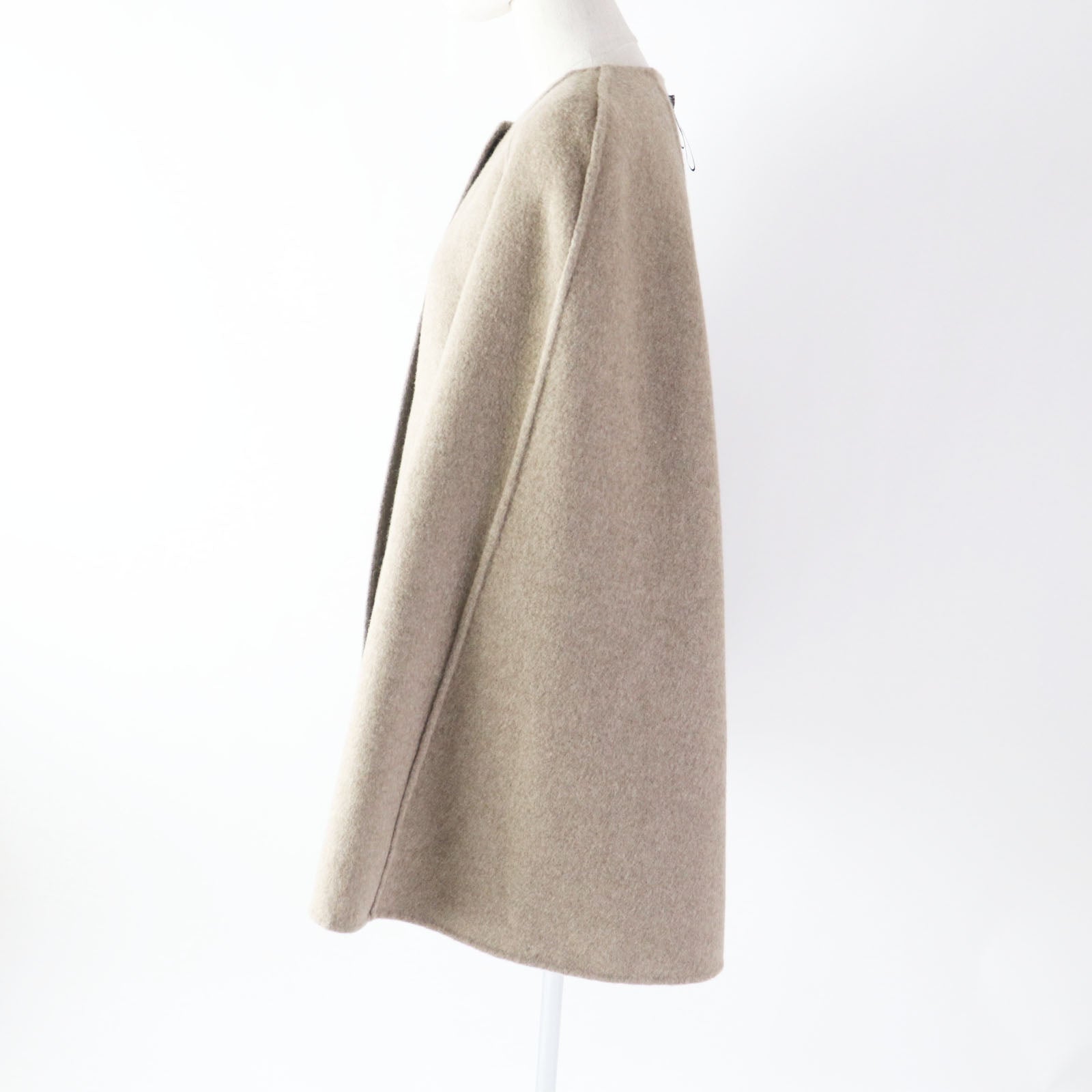 FOXEY Cashmere Reversible Cape Coat Brown