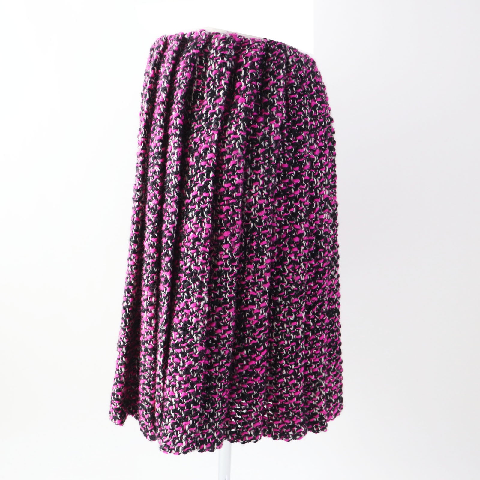 Prada Wool Nylon Pleated Skirt Women