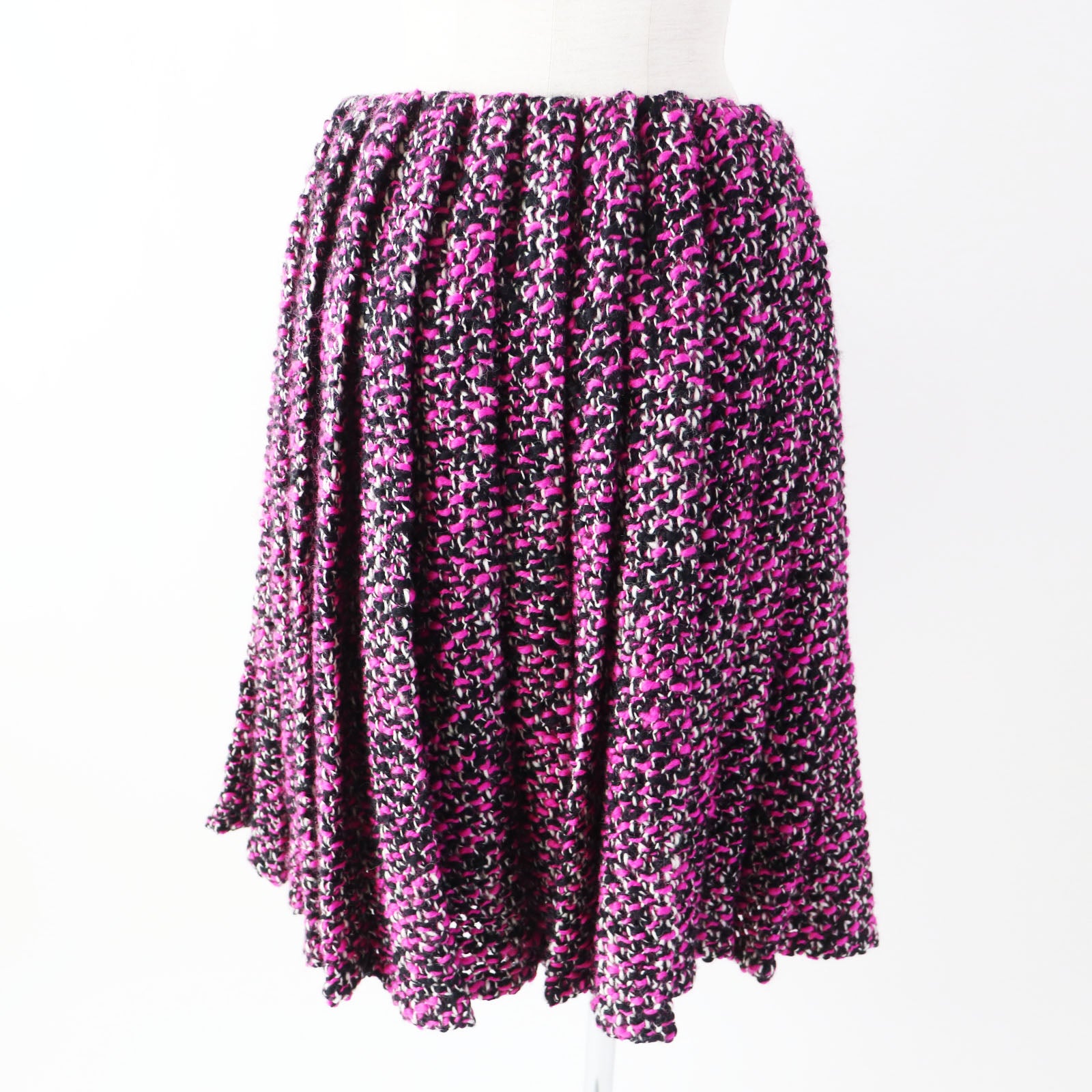 Prada Wool Nylon Pleated Skirt Women