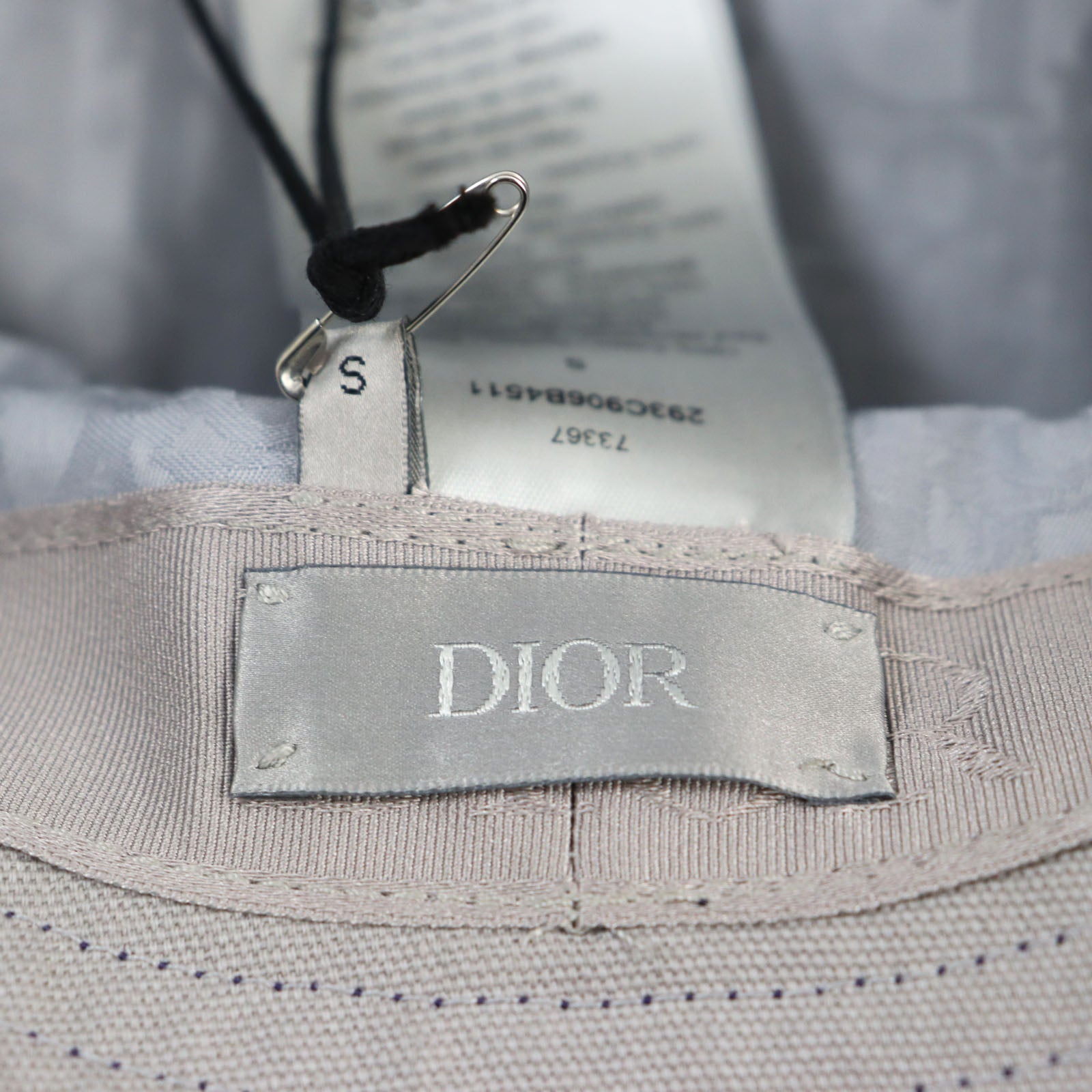 Dior Cotton Embroidered Logo Hat Blue S