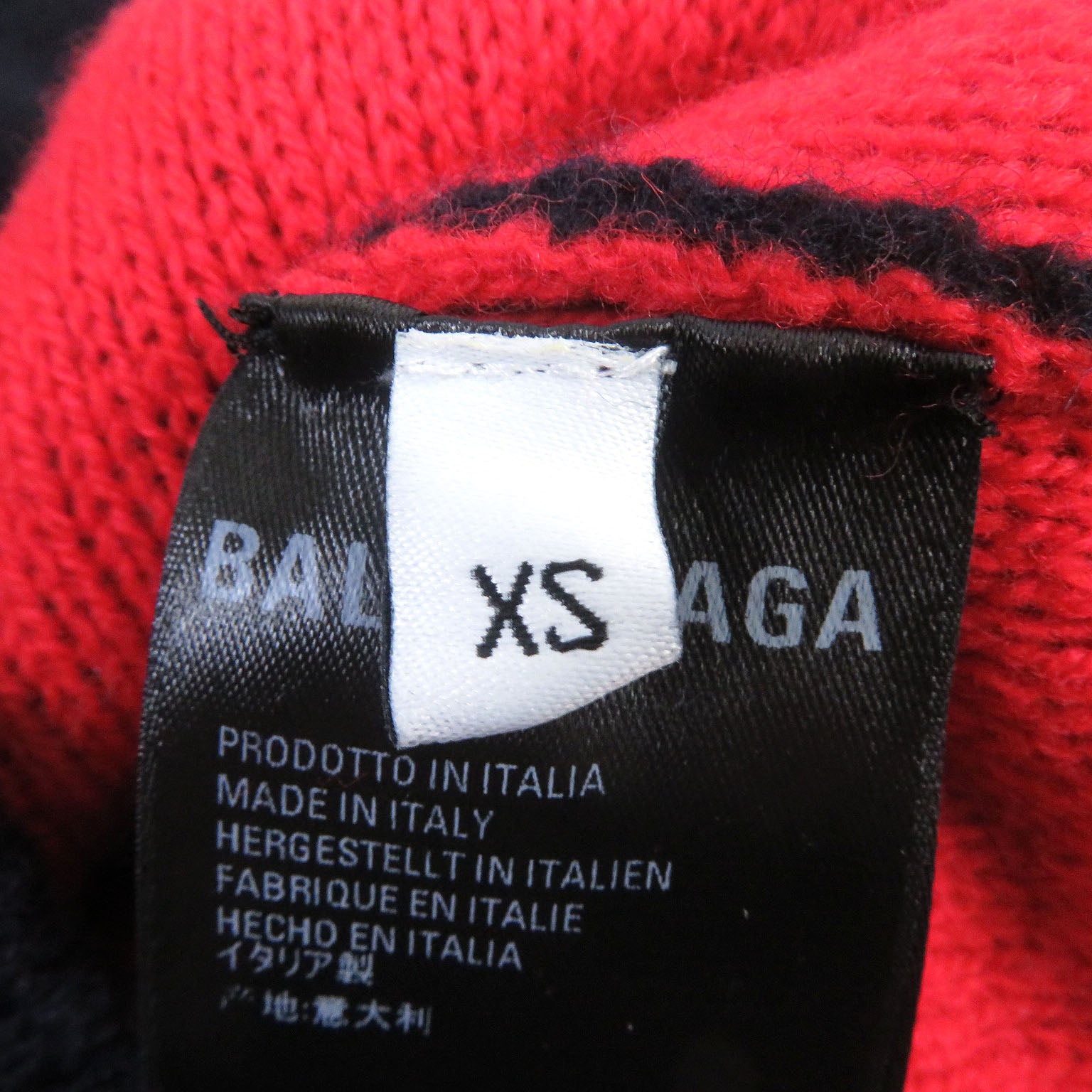 Balenciaga Logo Jacquard Knit Sweater Navy XS