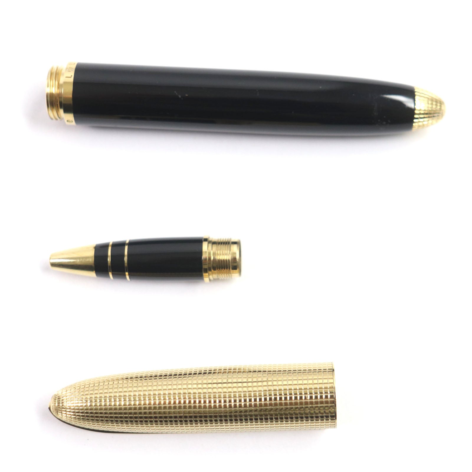 Louis Vuitton Ballpoint Pen Black Gold