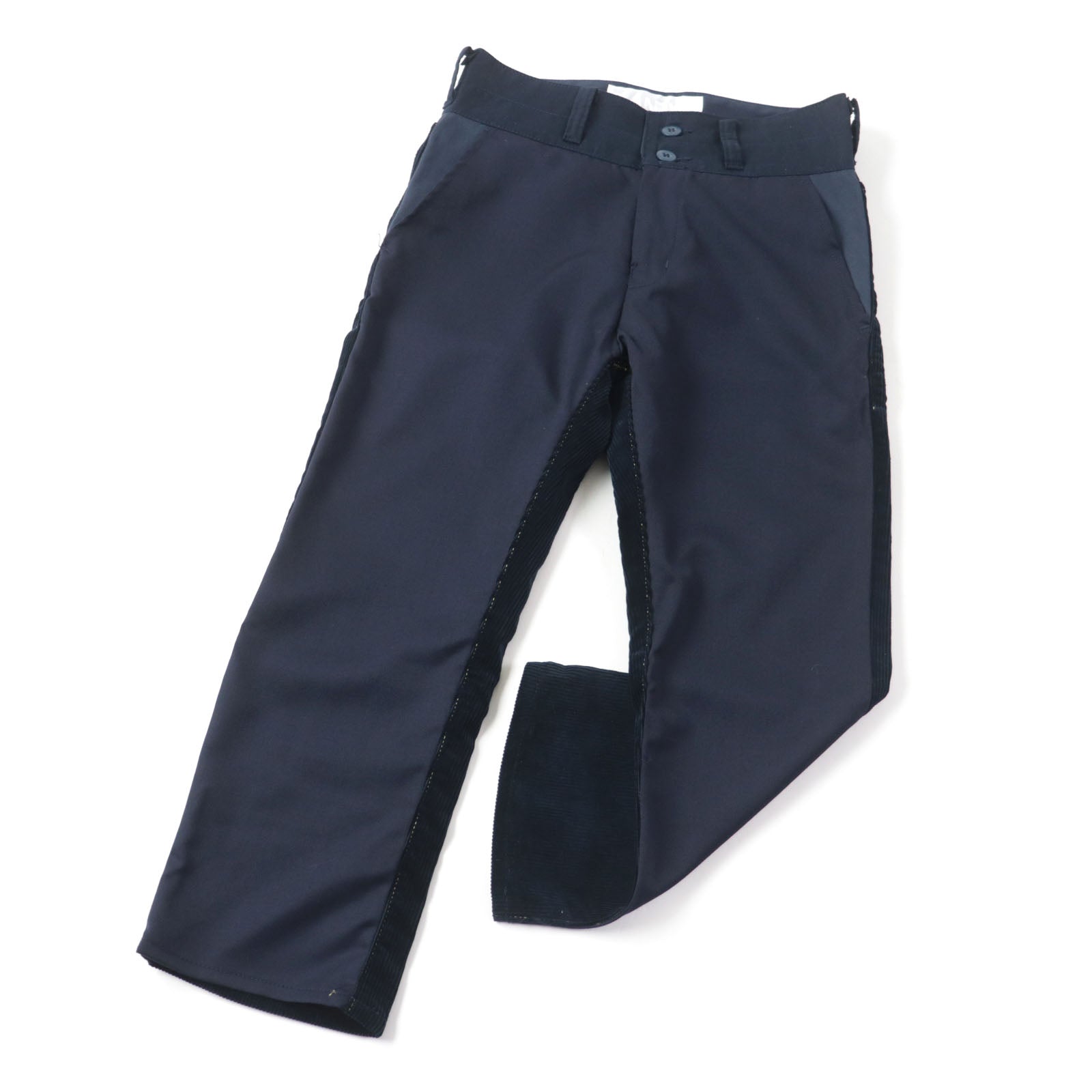 Cupra Corduroy Leather Patch Chino Pants Navy S