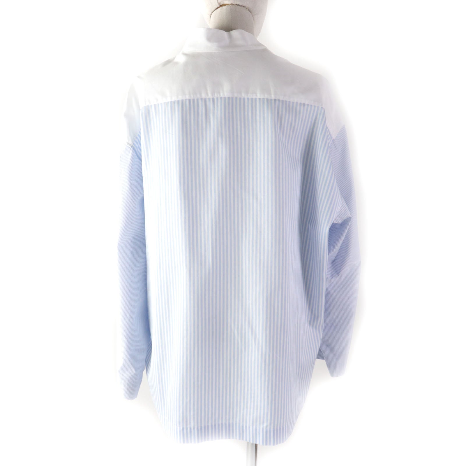 Loewe Asymmetrical Striped Cotton Blouse M