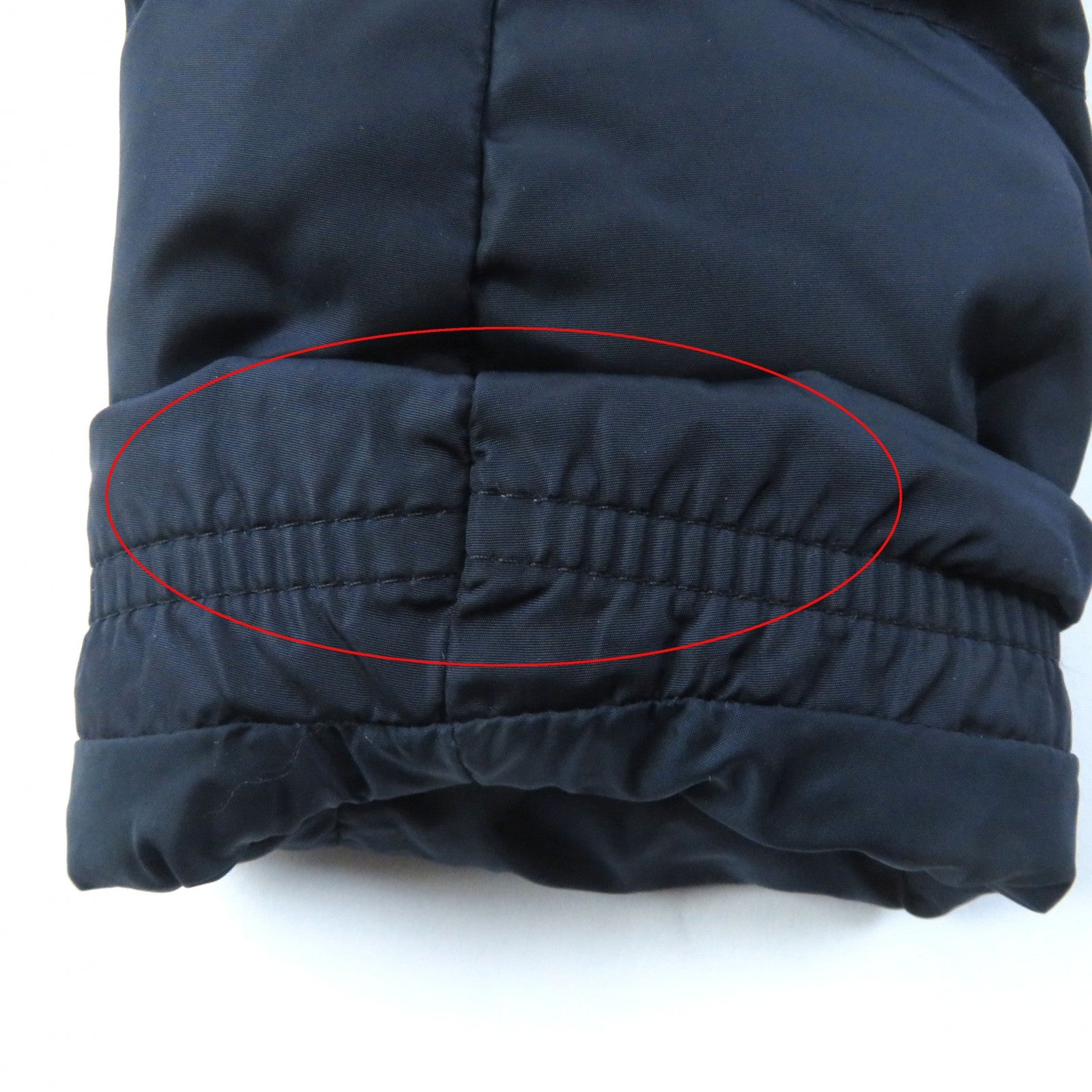 Moncler FLAMMETTE Nylon Down Coat Navy Women