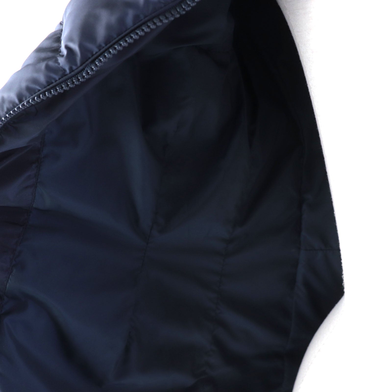 Moncler FLAMMETTE Nylon Down Coat Navy Women