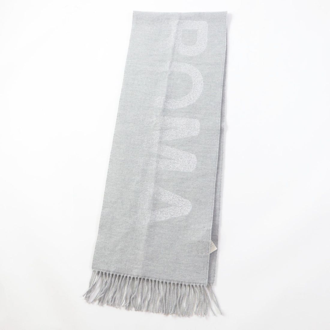 Fendi Wool Cashmere Scarf Light Gray