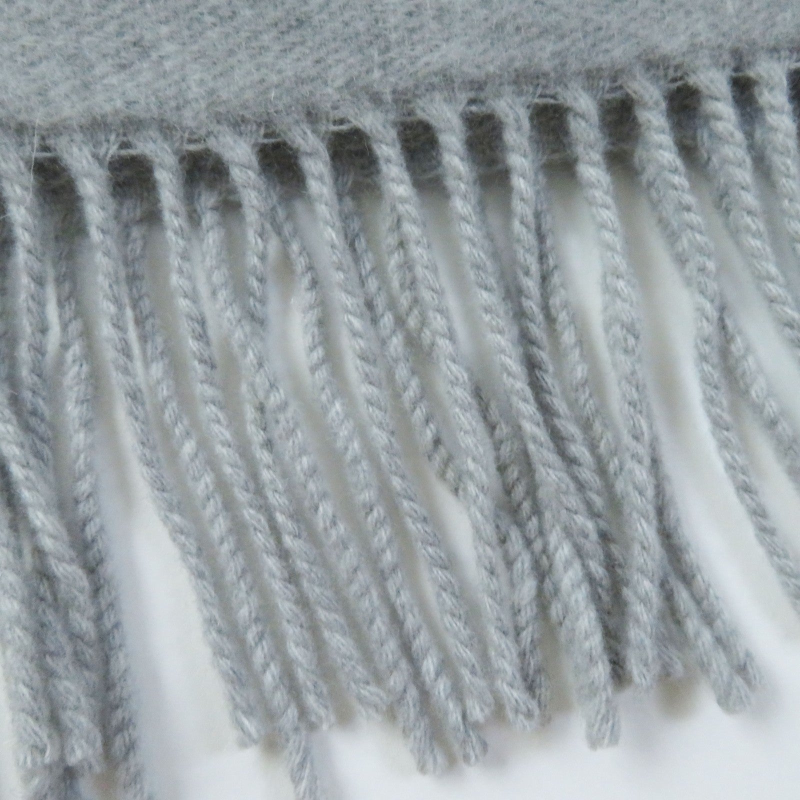 Fendi Wool Cashmere Scarf Light Gray