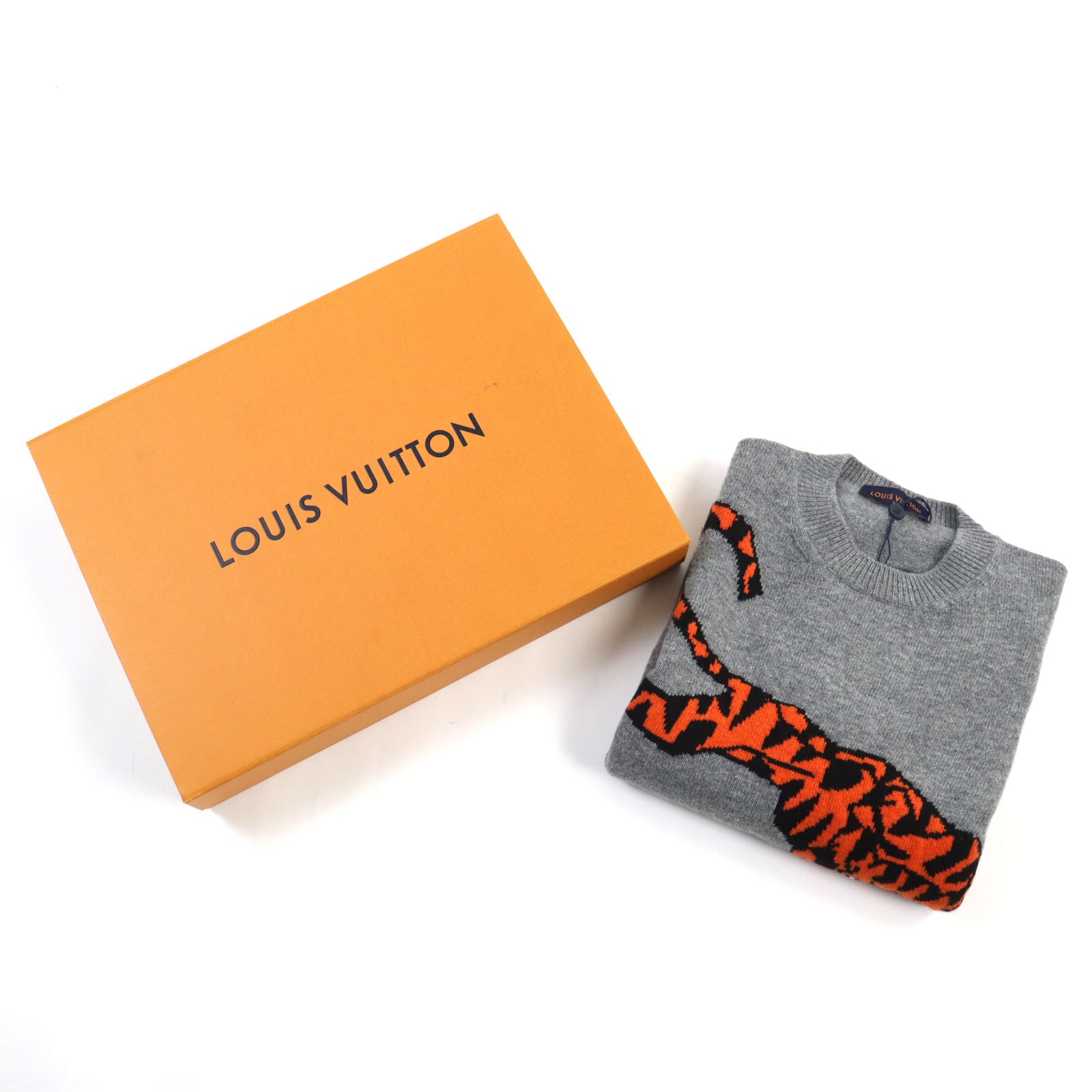 Louis Vuitton Wool Crew Neck Pullover Gray M