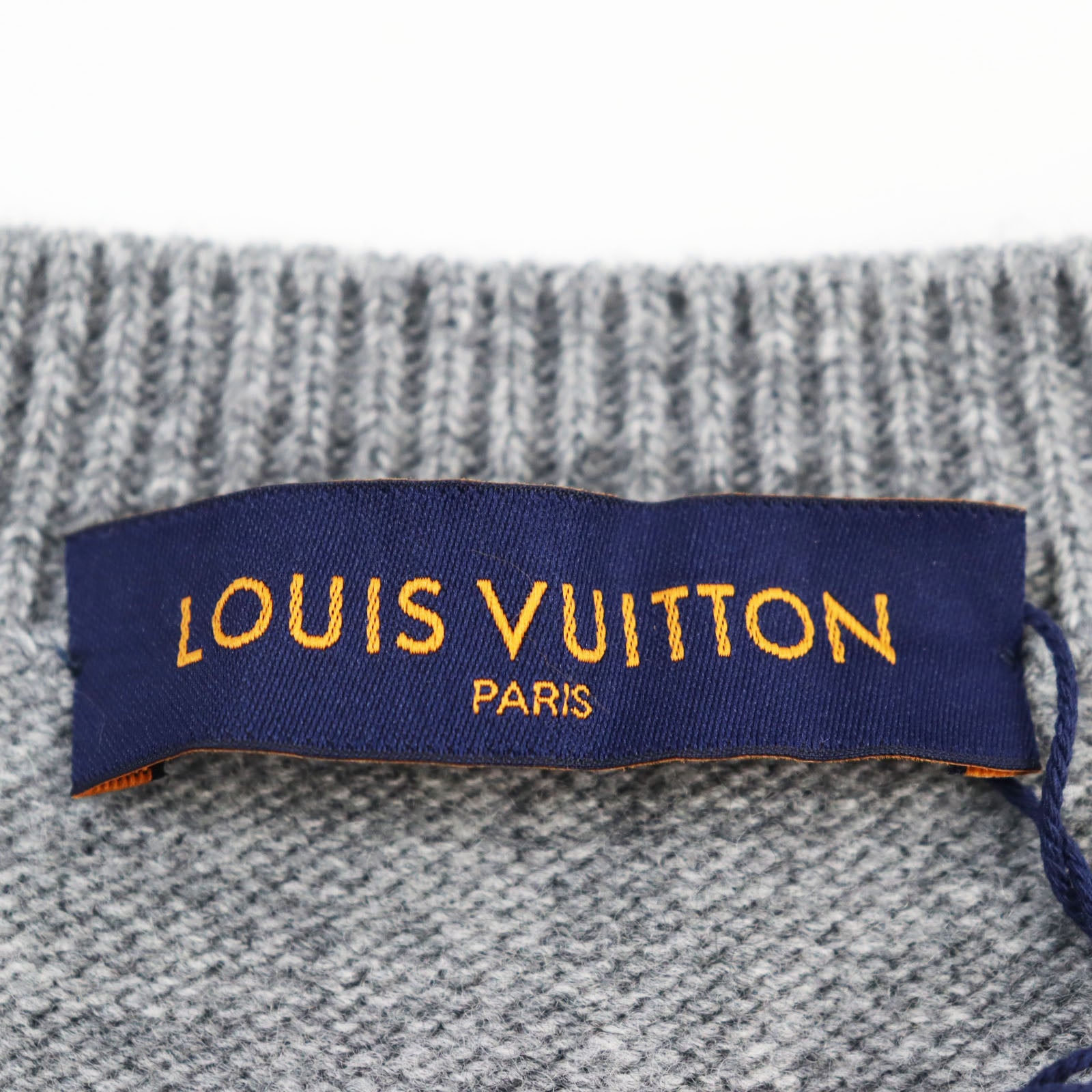 Louis Vuitton Wool Crew Neck Pullover Gray M