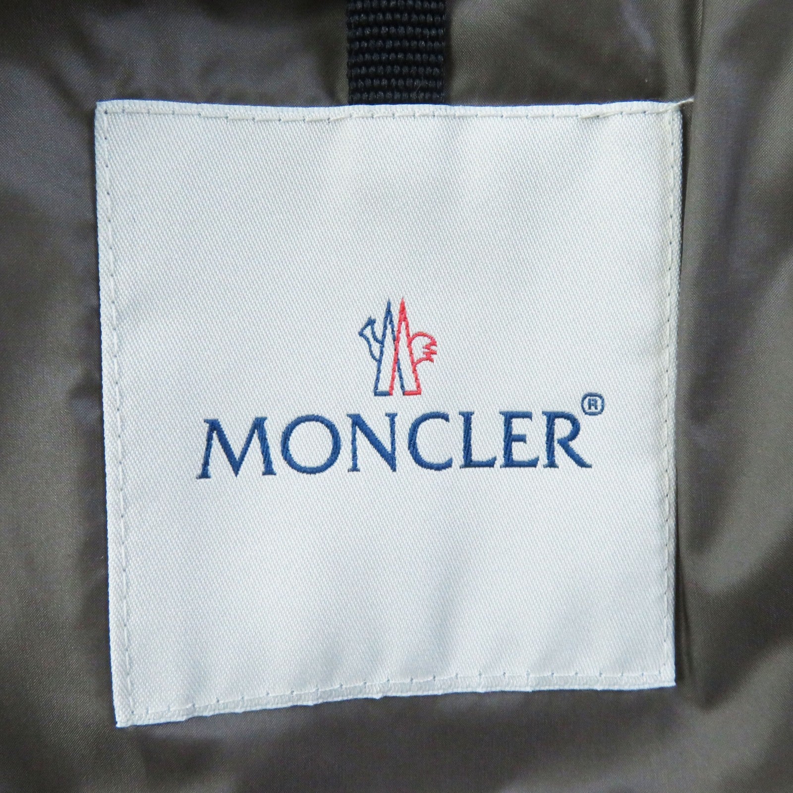 Moncler Nylon Down Coat with Mink Fur