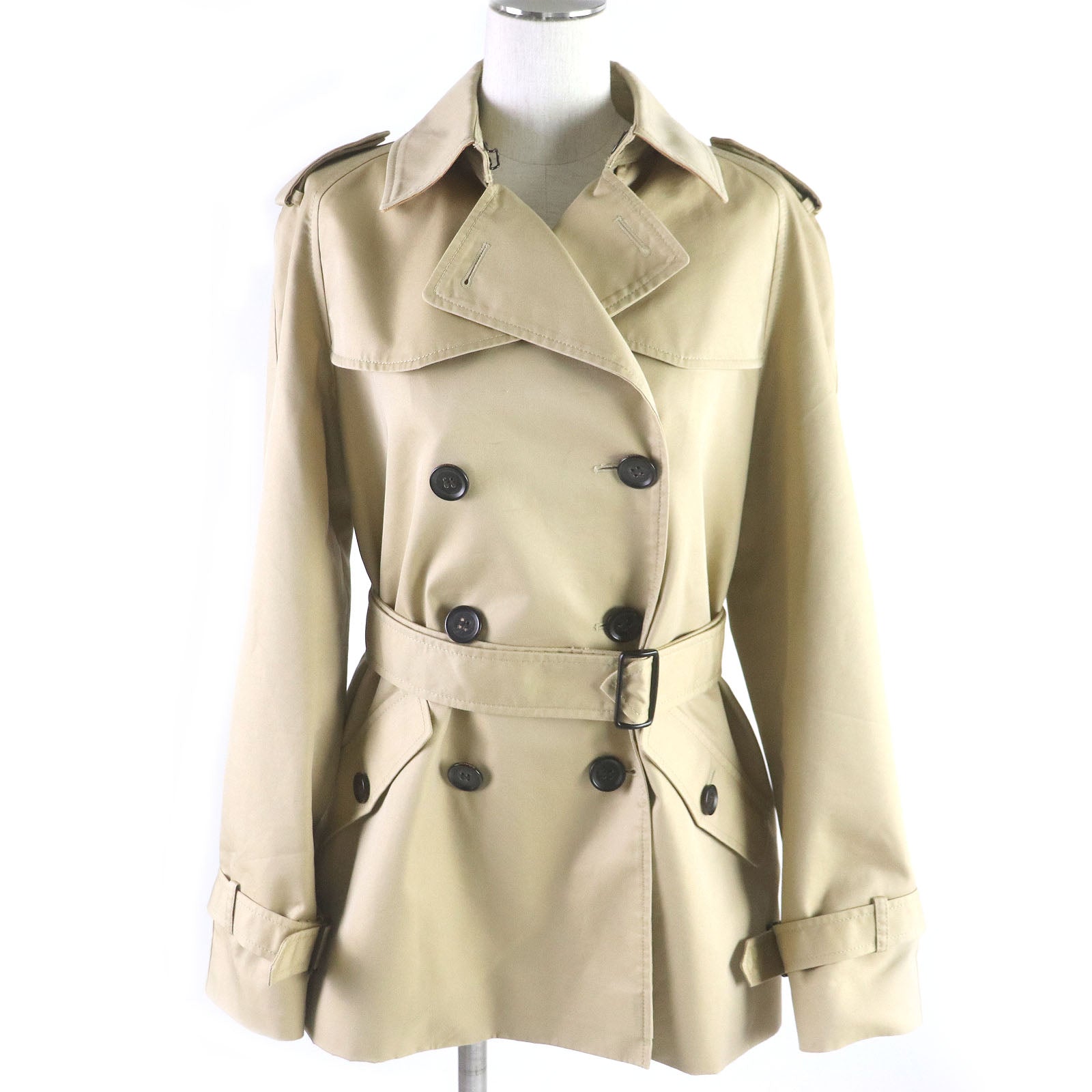 COACH F86050 Women's Short Trench Coat Beige M