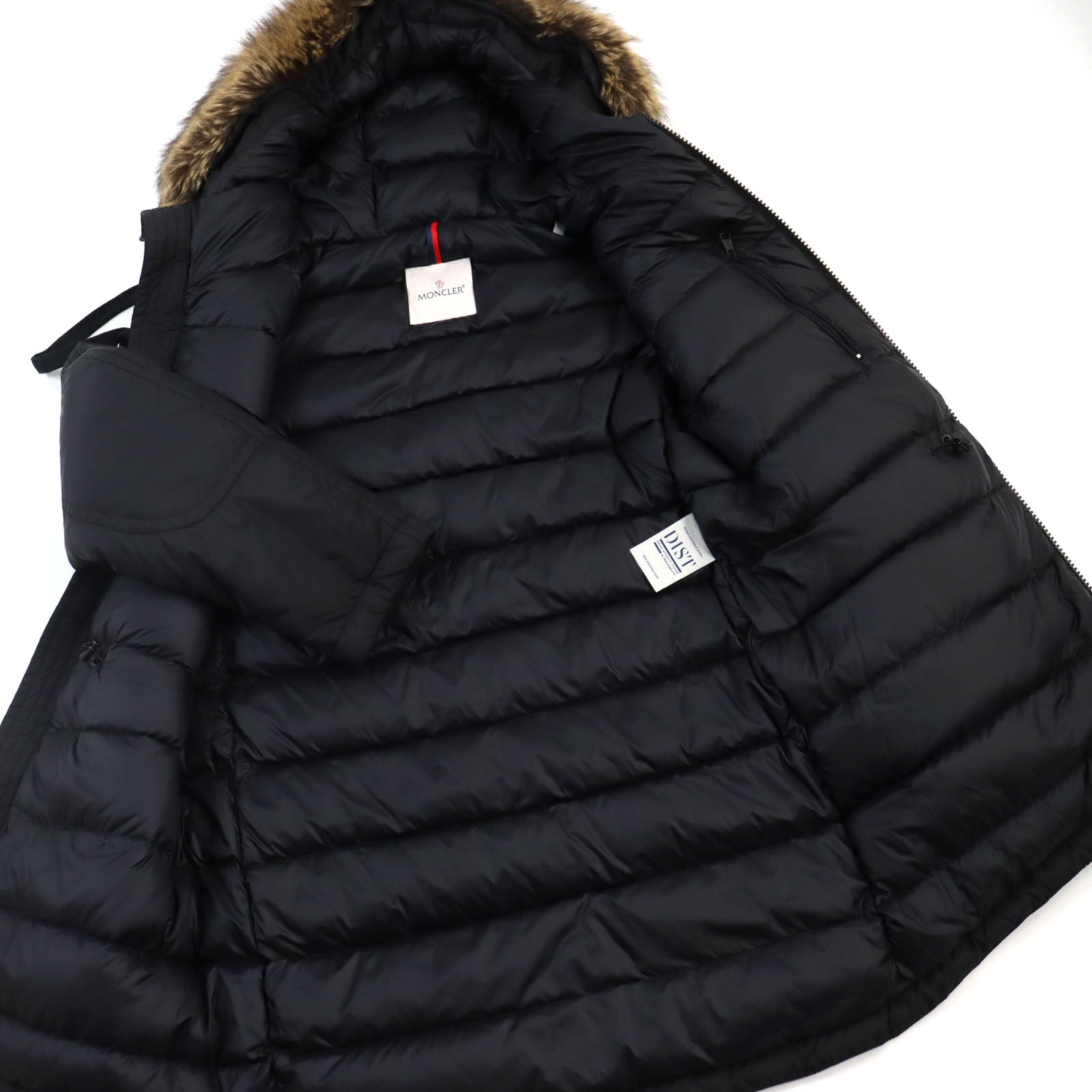 Moncler Nylon Hooded Down Jacket Black